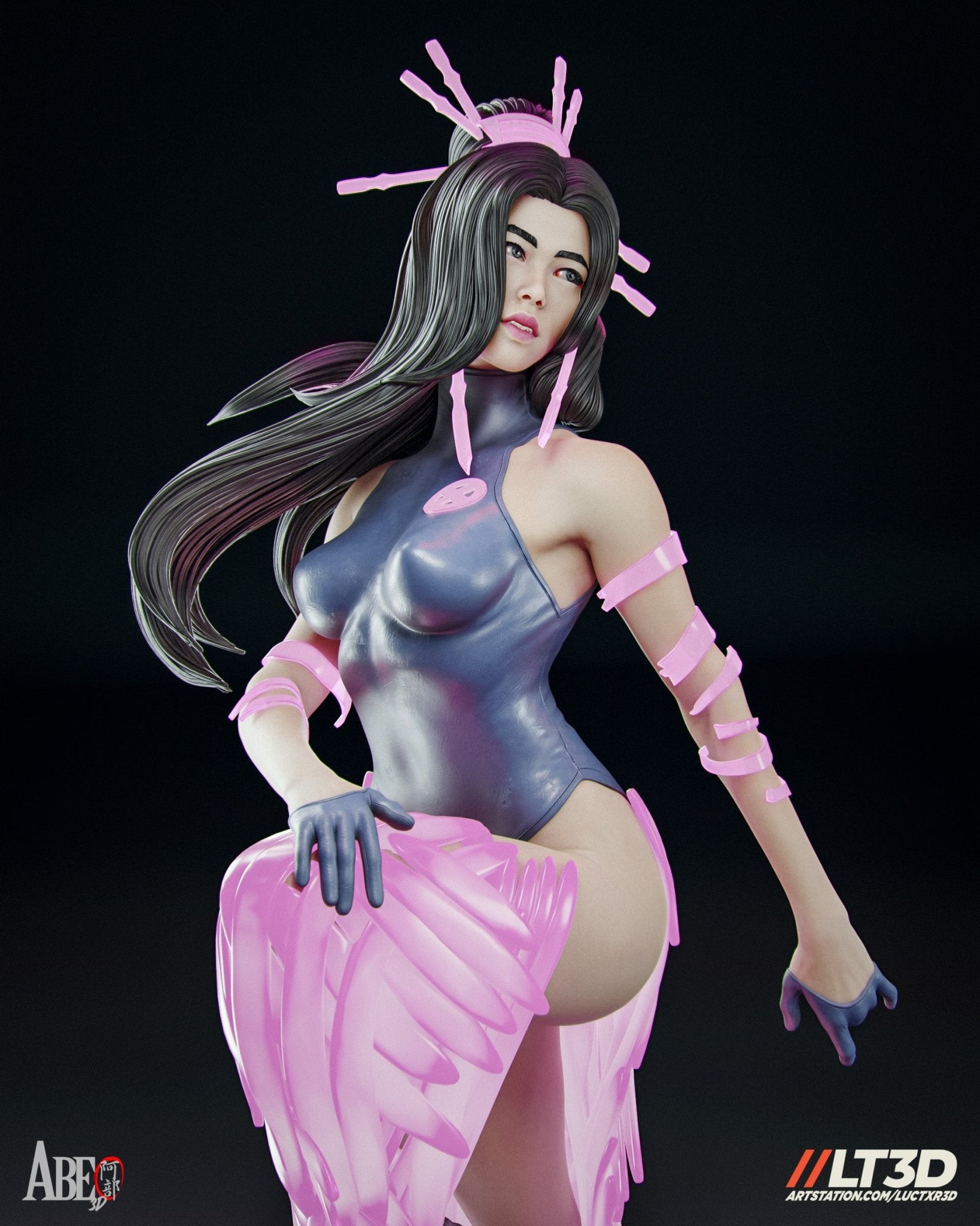 Psylocke v1 - Abe3D - Dark Forge Arts