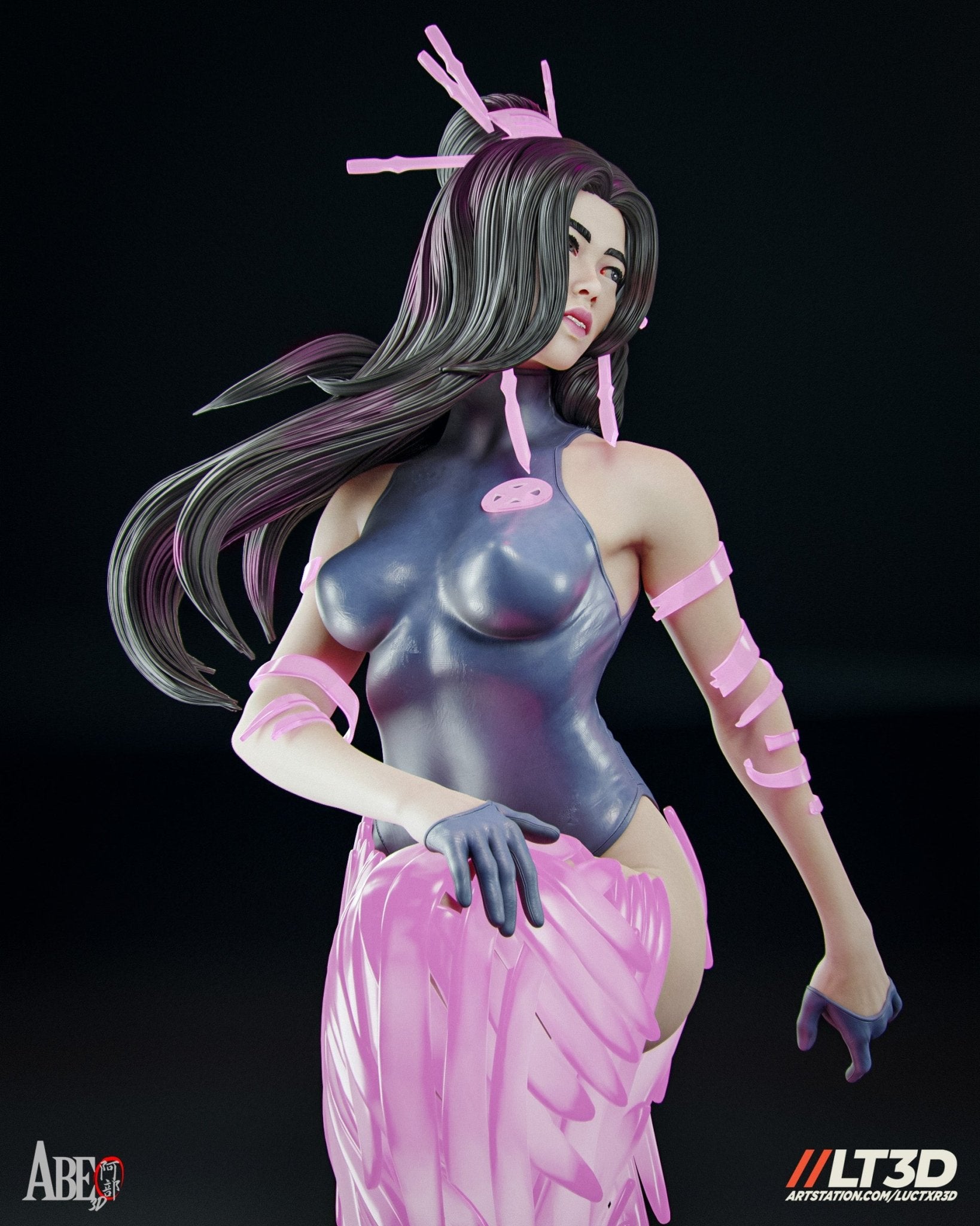 Psylocke v1 - Abe3D - Dark Forge Arts