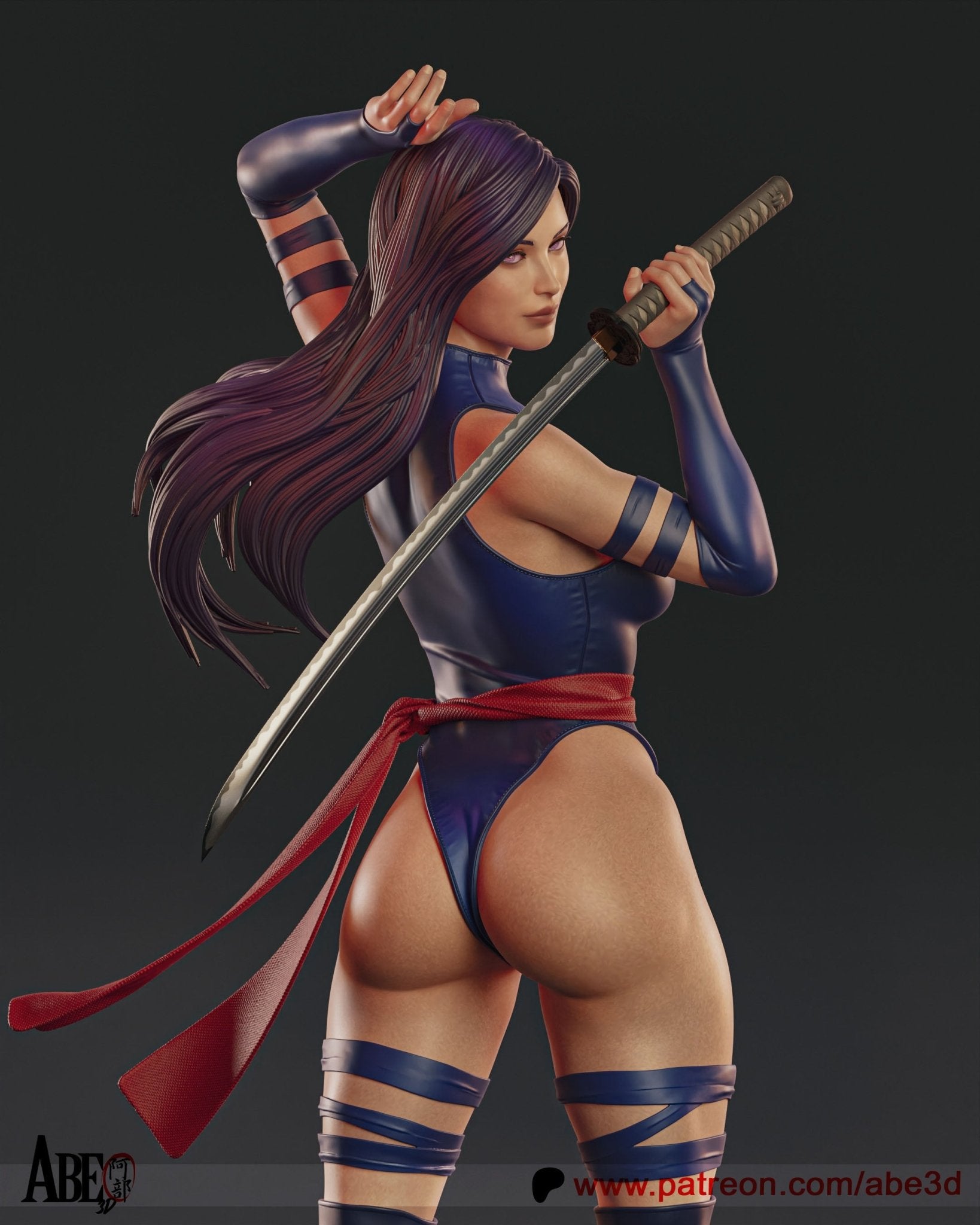 Psylocke v2 - Abe3D - Dark Forge Arts