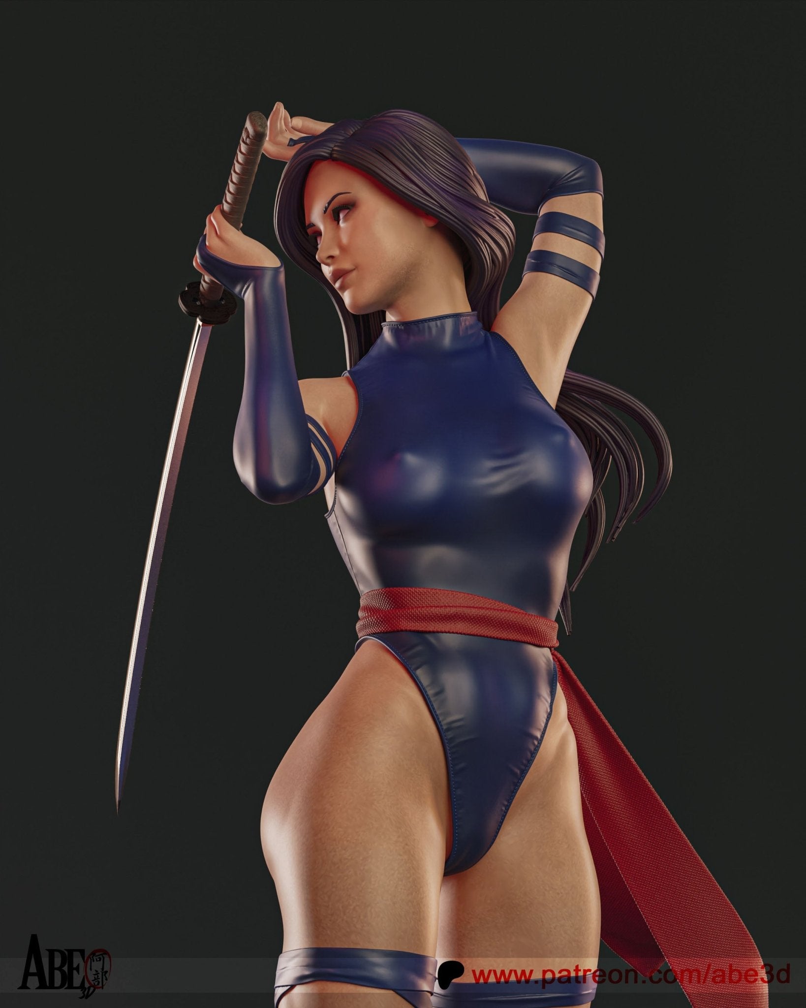Psylocke v2 - Abe3D - Dark Forge Arts