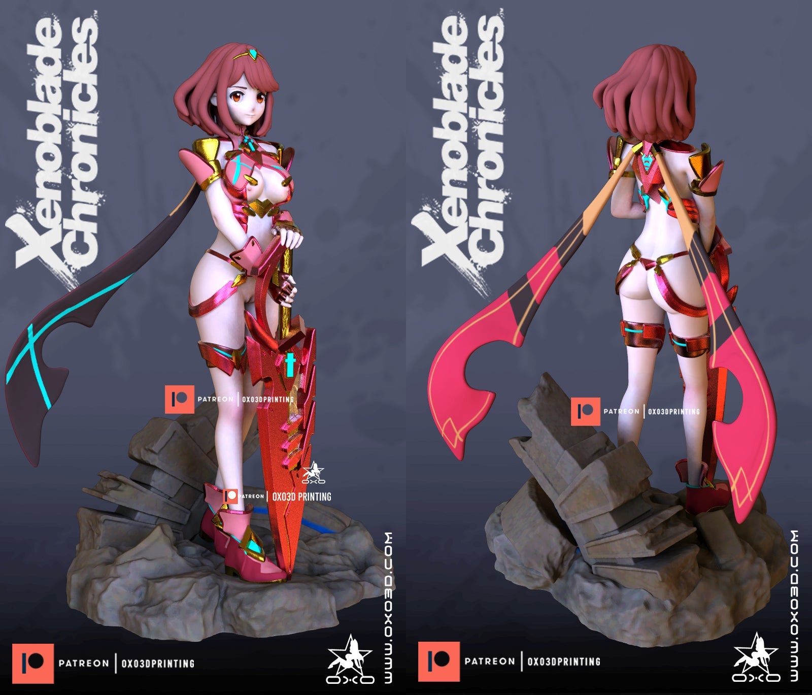 Pyra Xenoblade - OXO3D - Dark Forge Arts