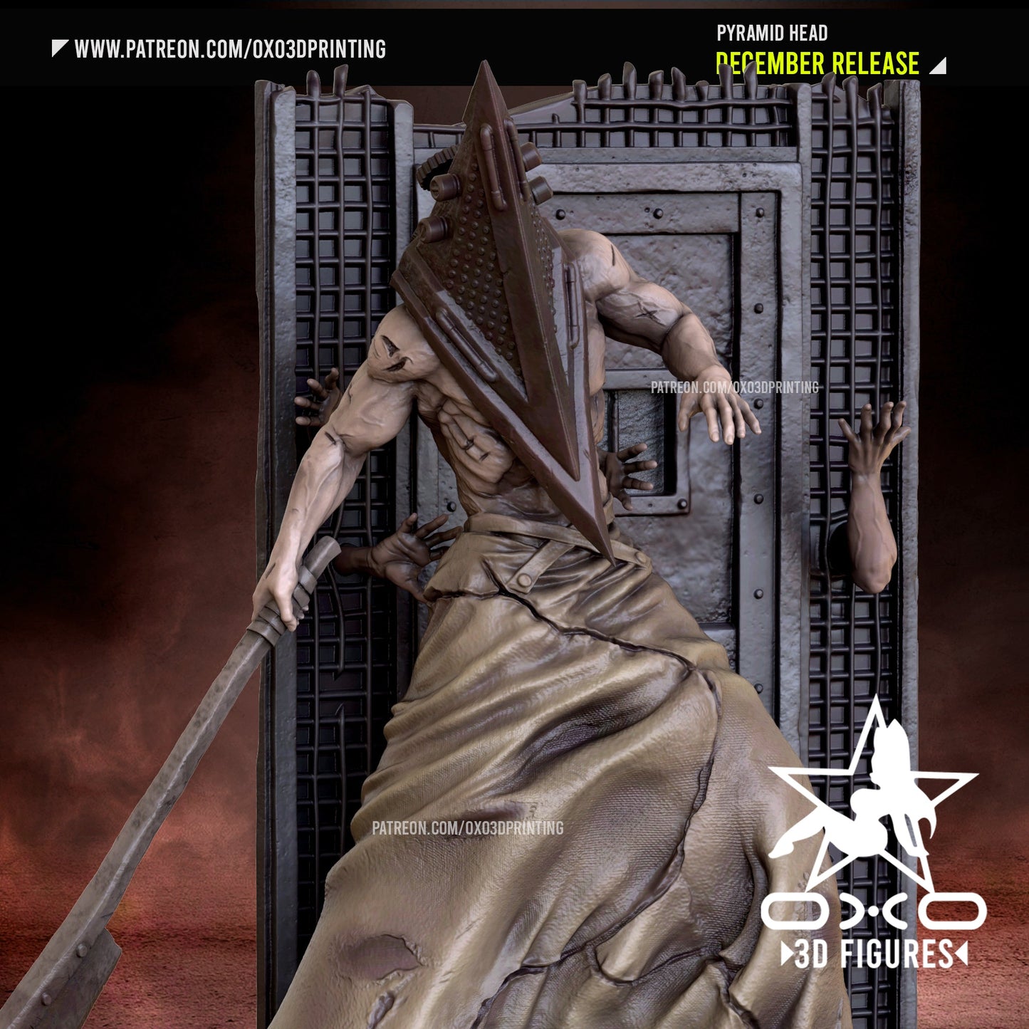 Pyramind Head - OXO3D - Dark Forge Arts