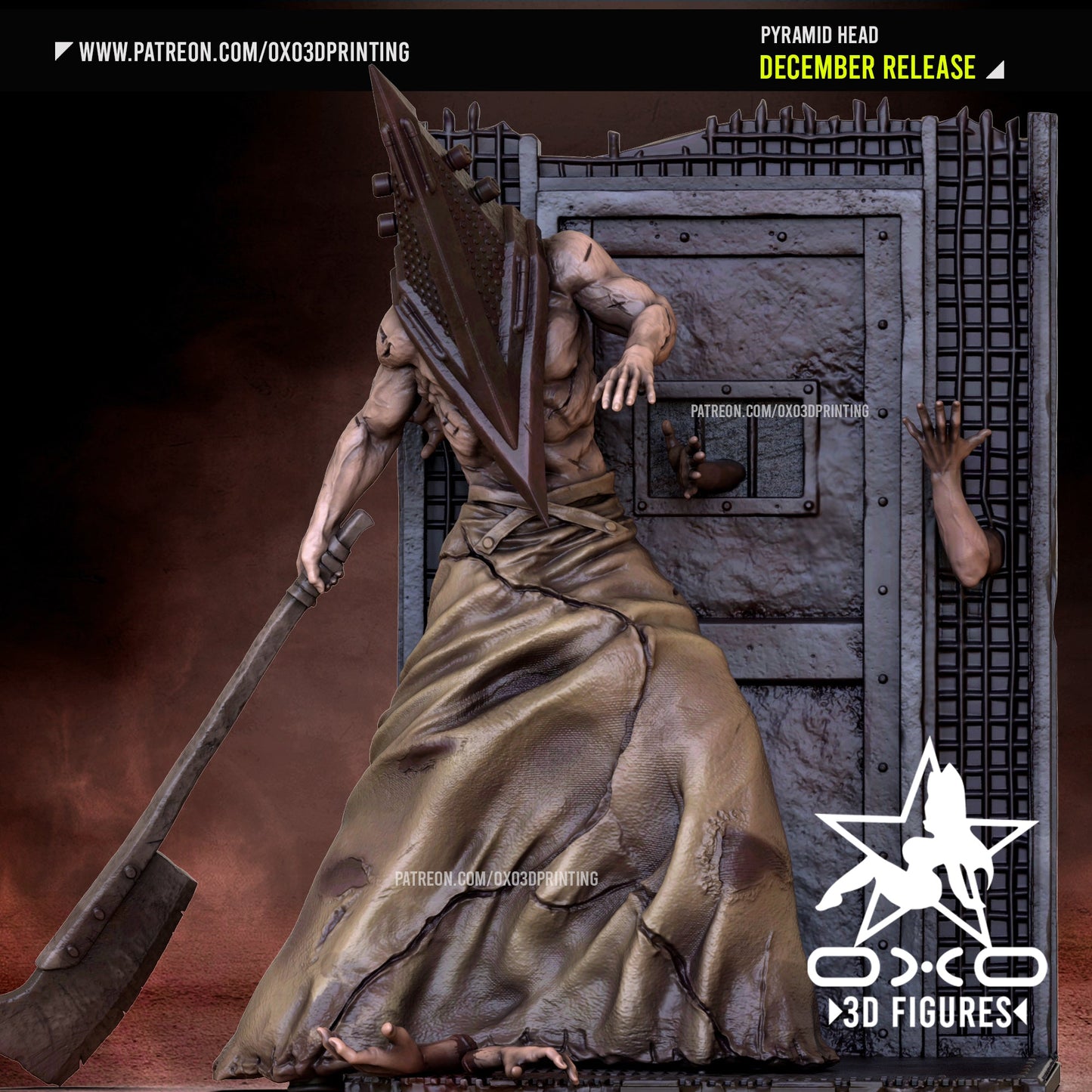 Pyramind Head - OXO3D - Dark Forge Arts