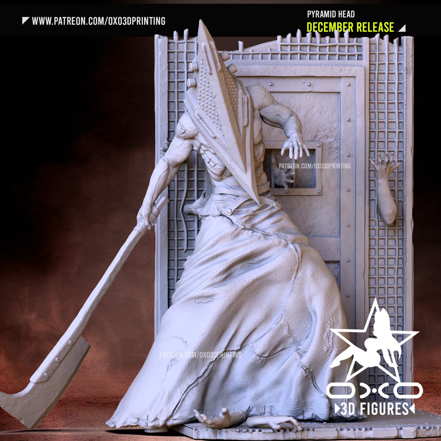 Pyramind Head - OXO3D - Dark Forge Arts