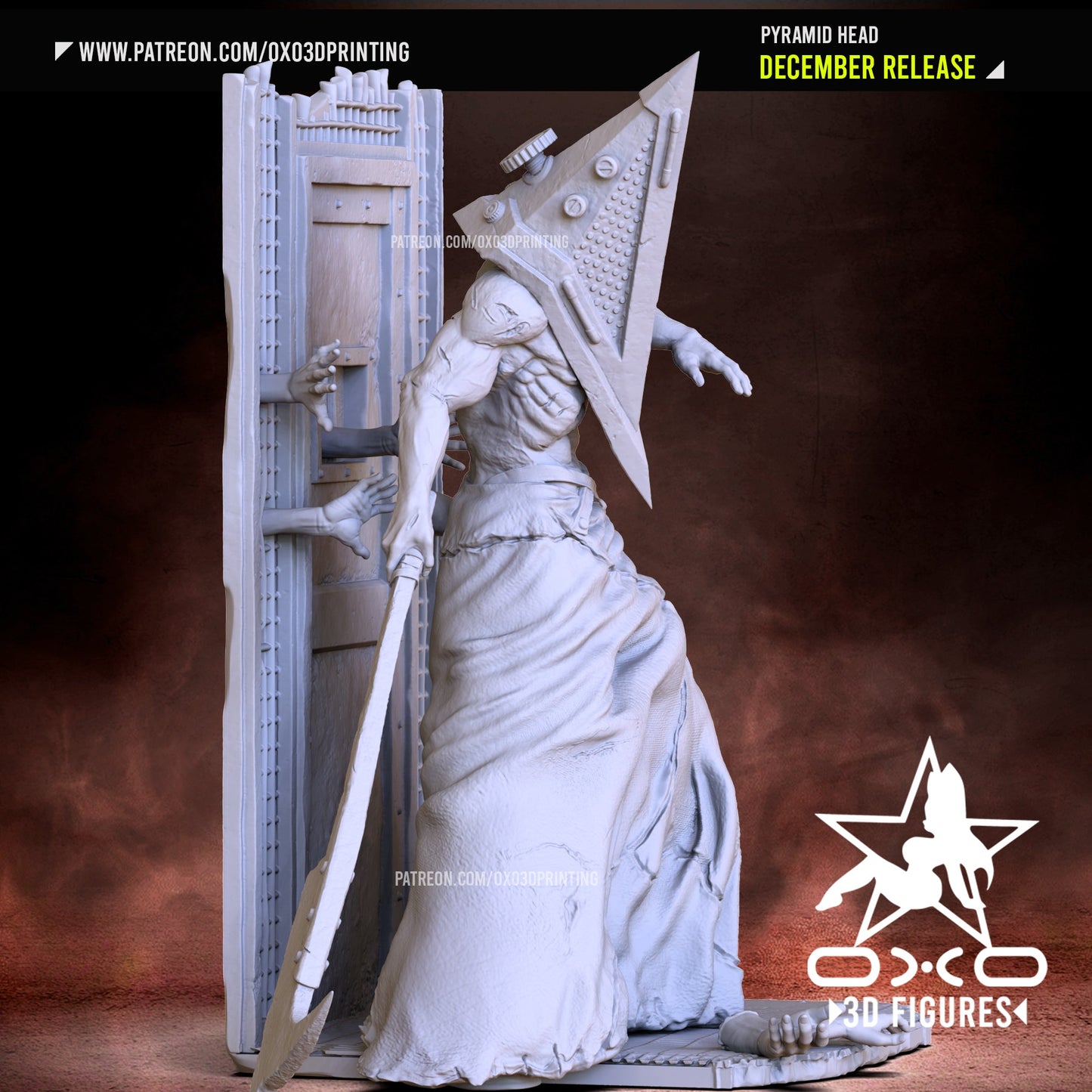 Pyramind Head - OXO3D - Dark Forge Arts