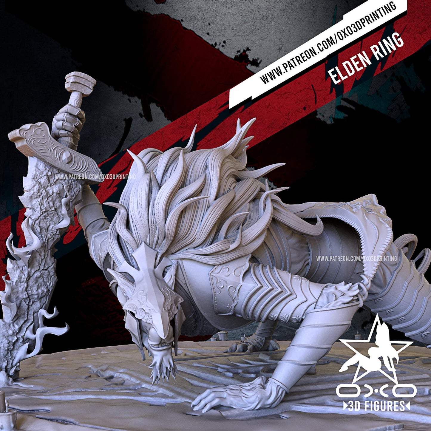 Queen Marika and Maliketh - OXO3D - Dark Forge Arts