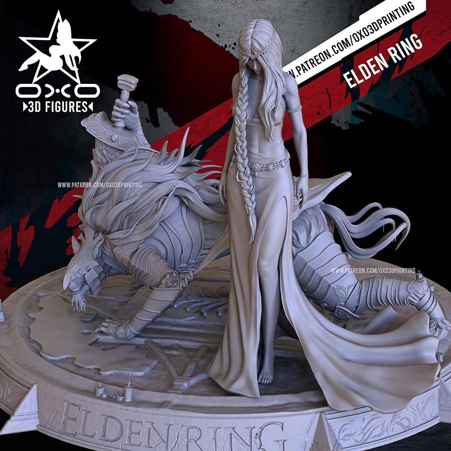 Queen Marika and Maliketh - OXO3D - Dark Forge Arts