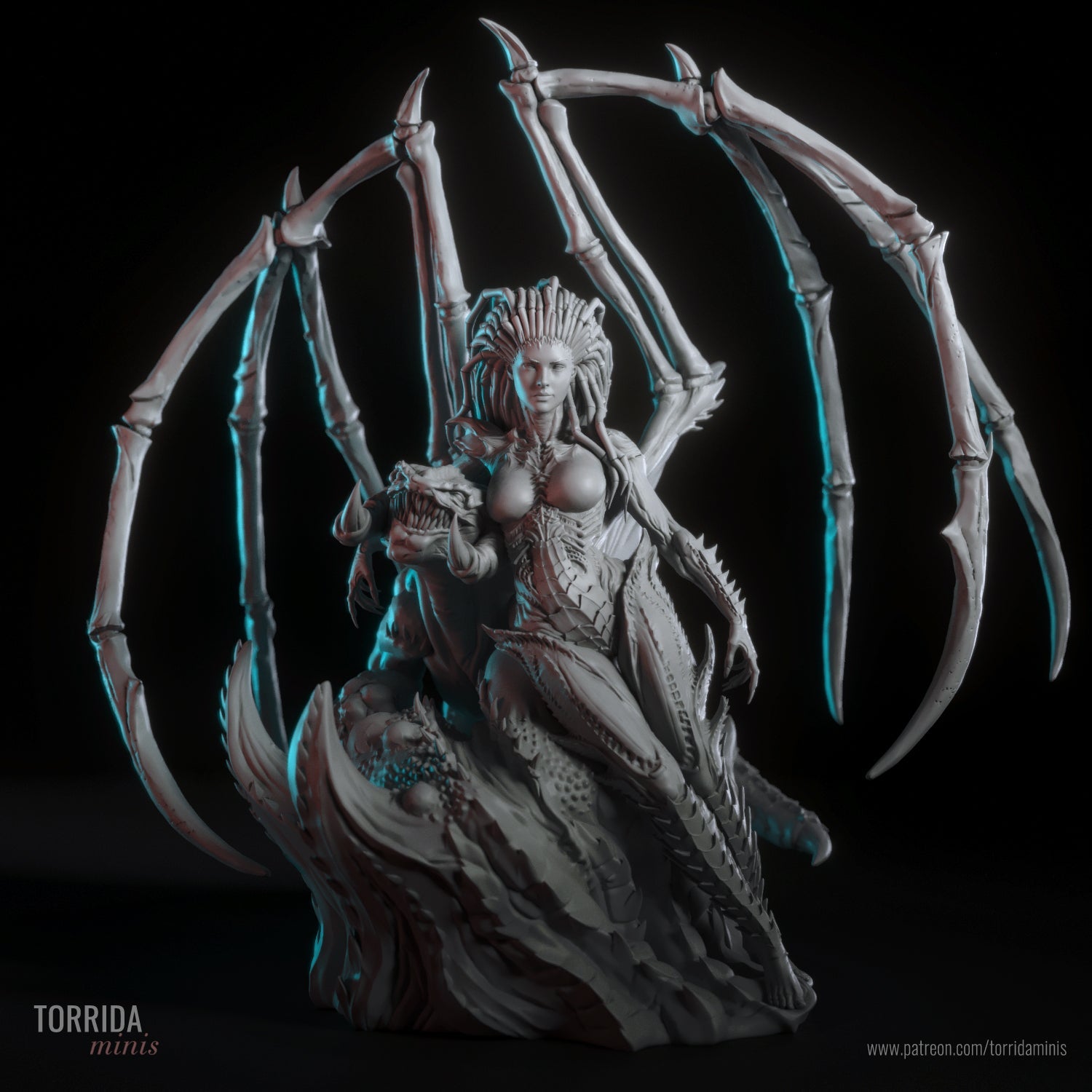 Queen of Blades - Torrida Minis - Dark Forge Arts