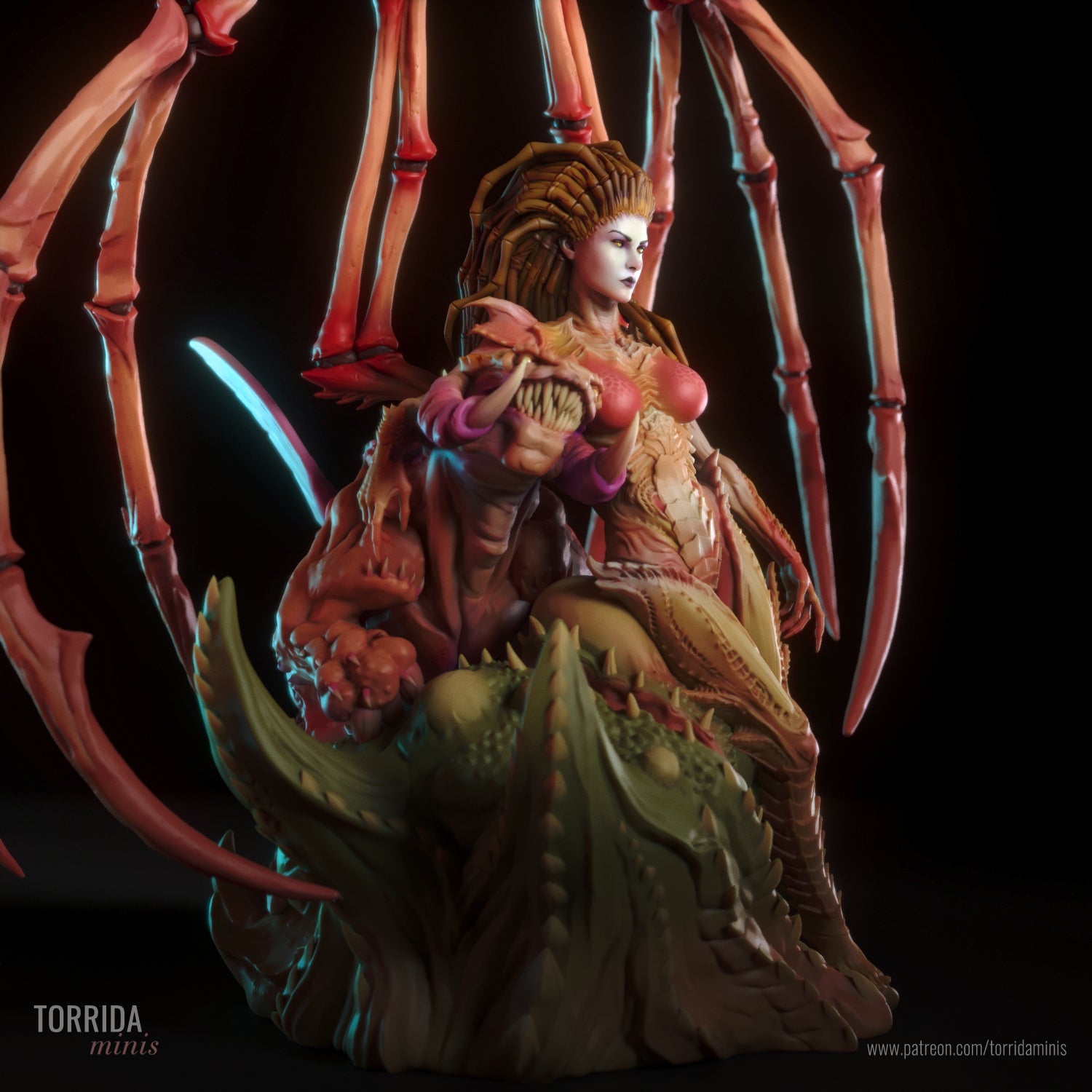 Queen of Blades - Torrida Minis - Dark Forge Arts