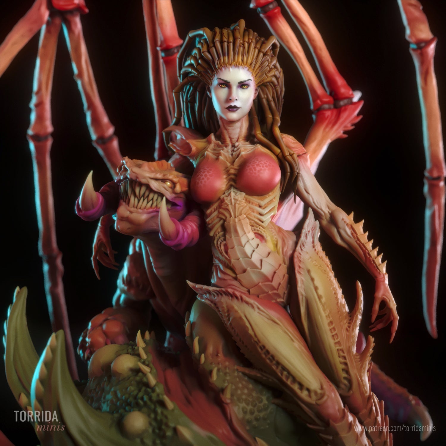 Queen of Blades - Torrida Minis - Dark Forge Arts