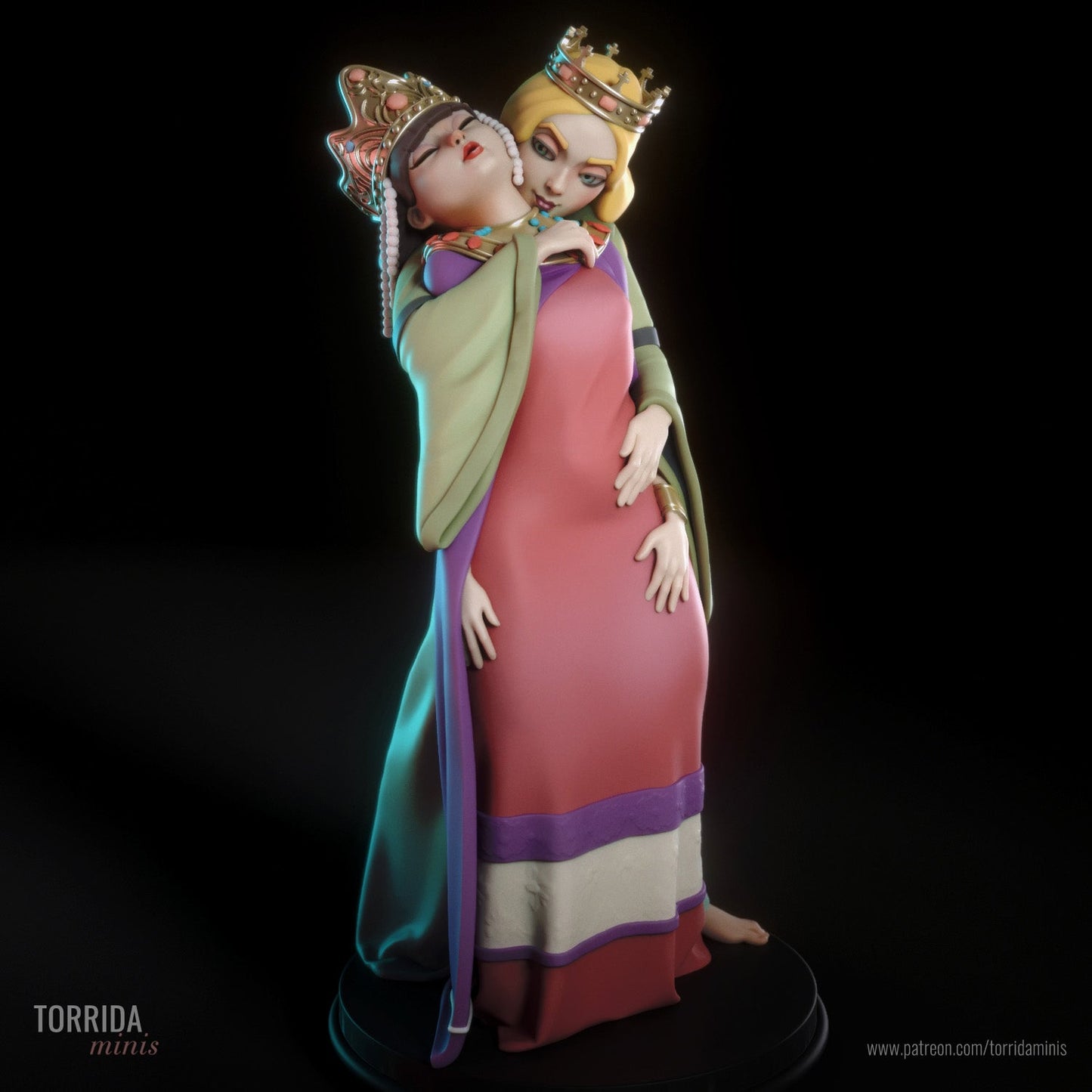 Queens Theodora and Isabella - Torrida Minis - Dark Forge Arts