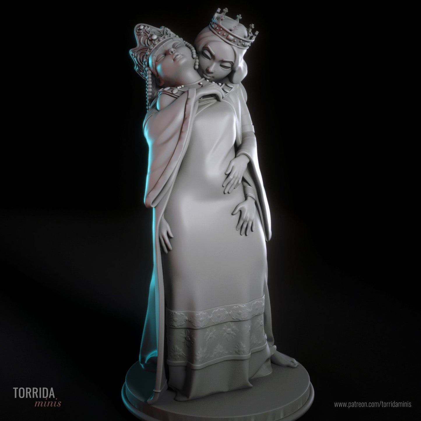 Queens Theodora and Isabella - Torrida Minis - Dark Forge Arts