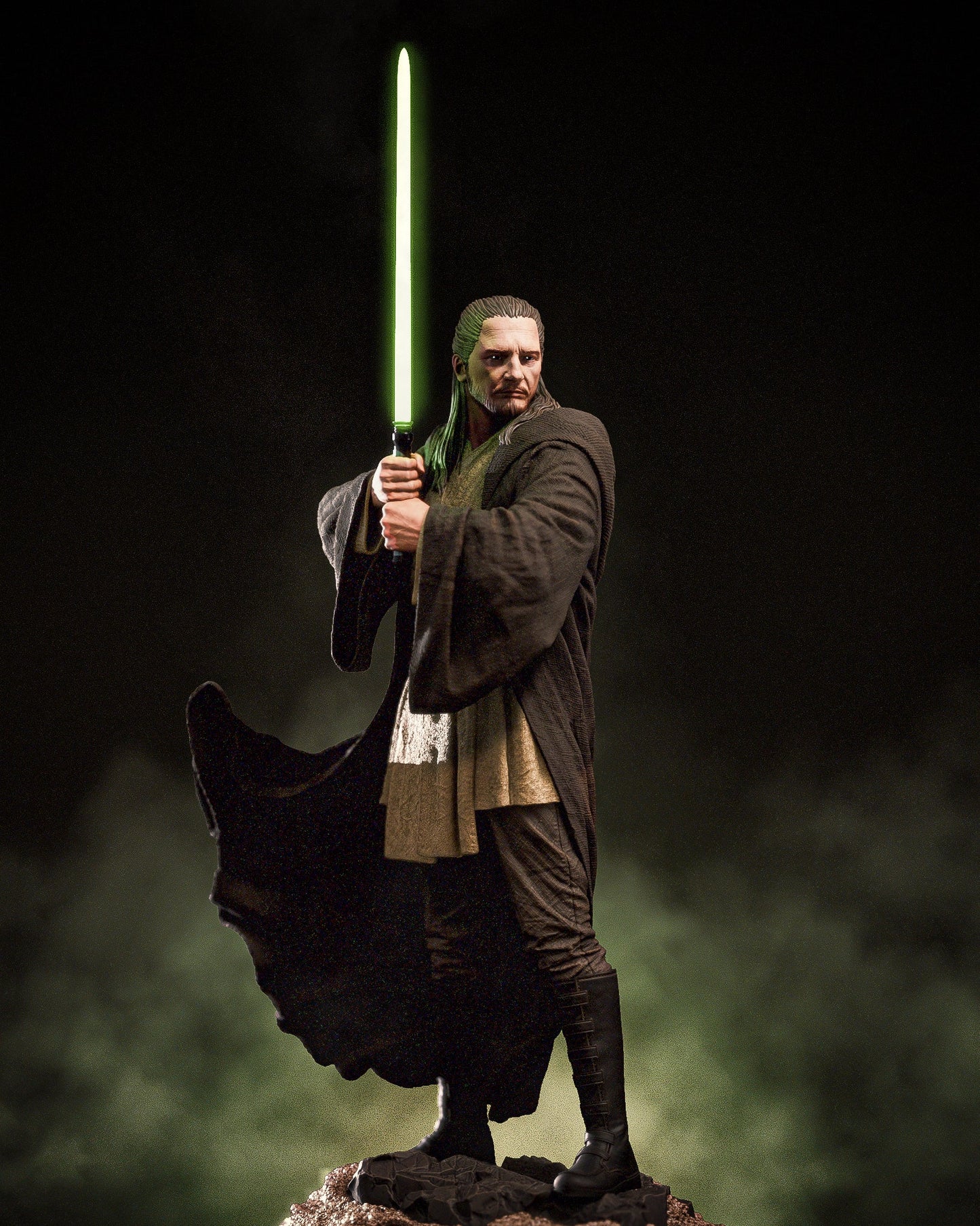Qui - Gon Jinn - CA 3D Studios - Dark Forge Arts
