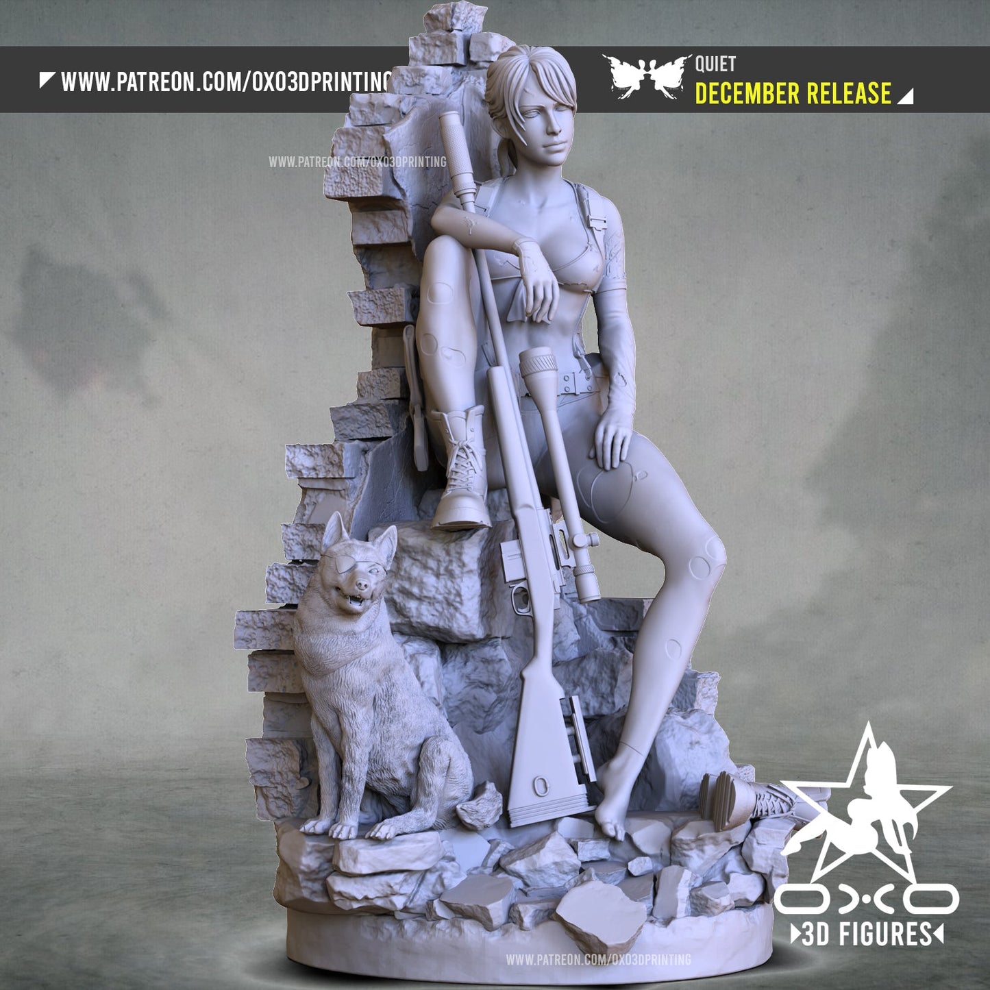 Quiet Metal Gear - OXO3D - Dark Forge Arts