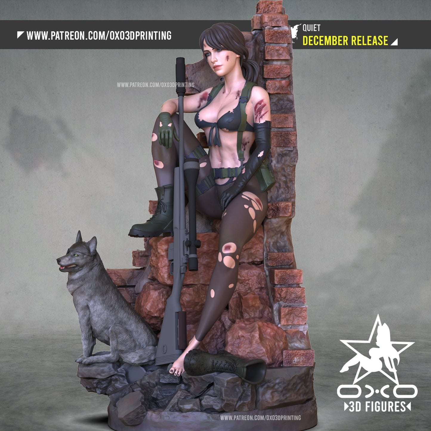 Quiet Metal Gear - OXO3D - Dark Forge Arts