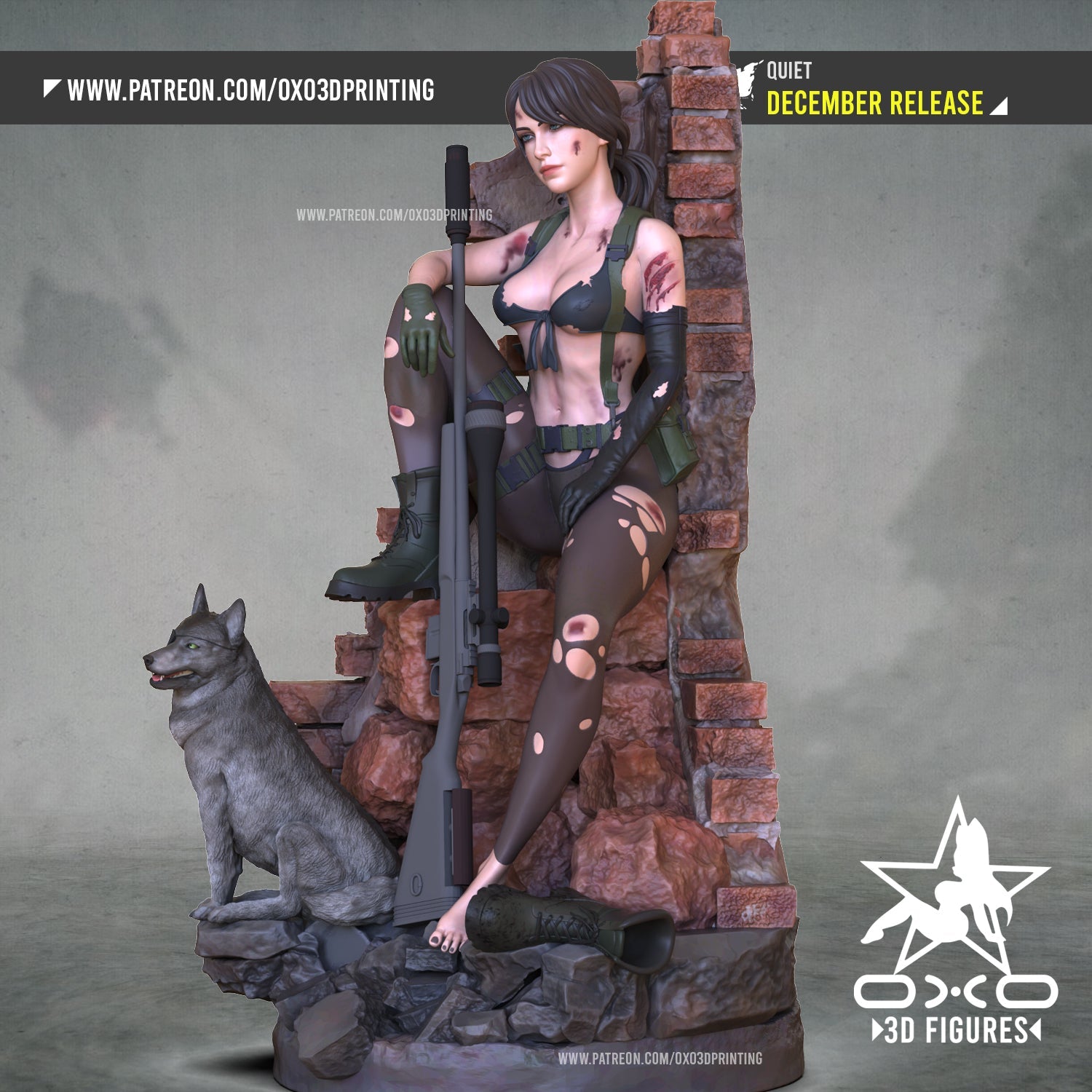 Quiet Metal Gear - OXO3D - Dark Forge Arts