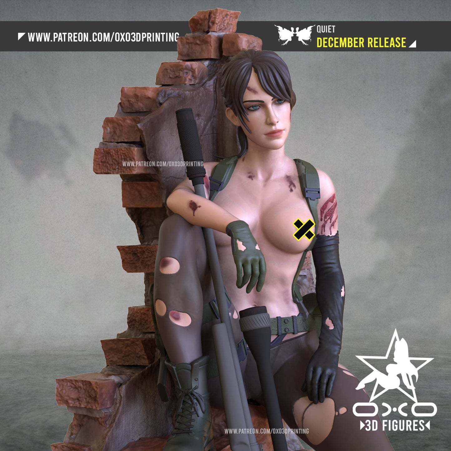 Quiet Metal Gear - OXO3D - Dark Forge Arts