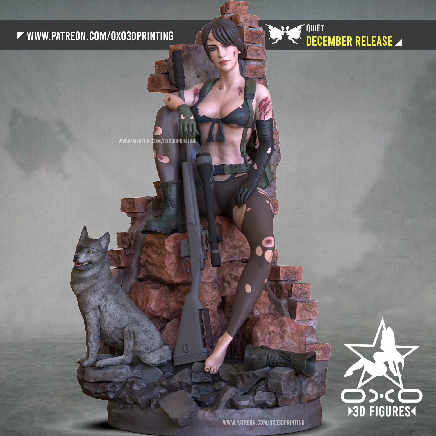 Quiet Metal Gear - OXO3D - Dark Forge Arts