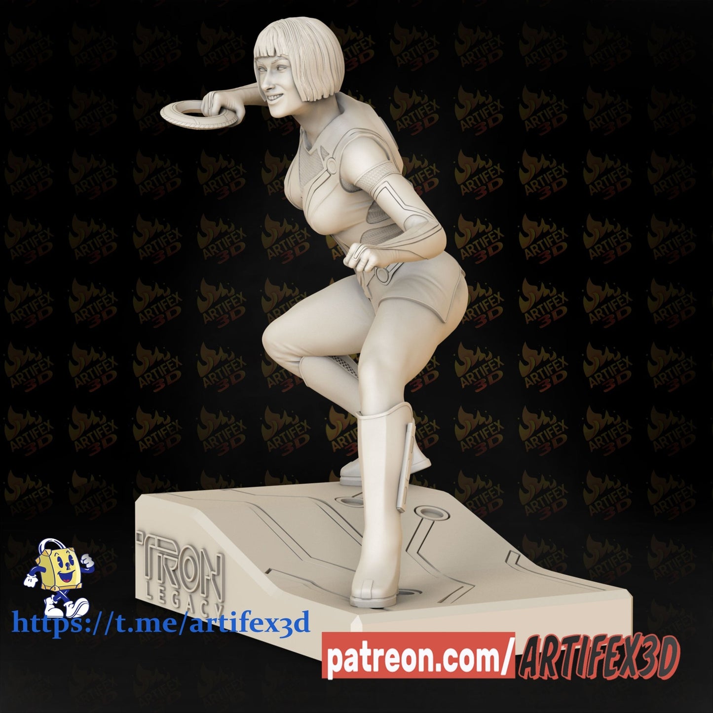Quorra Tron - Artifex3D - Dark Forge Arts