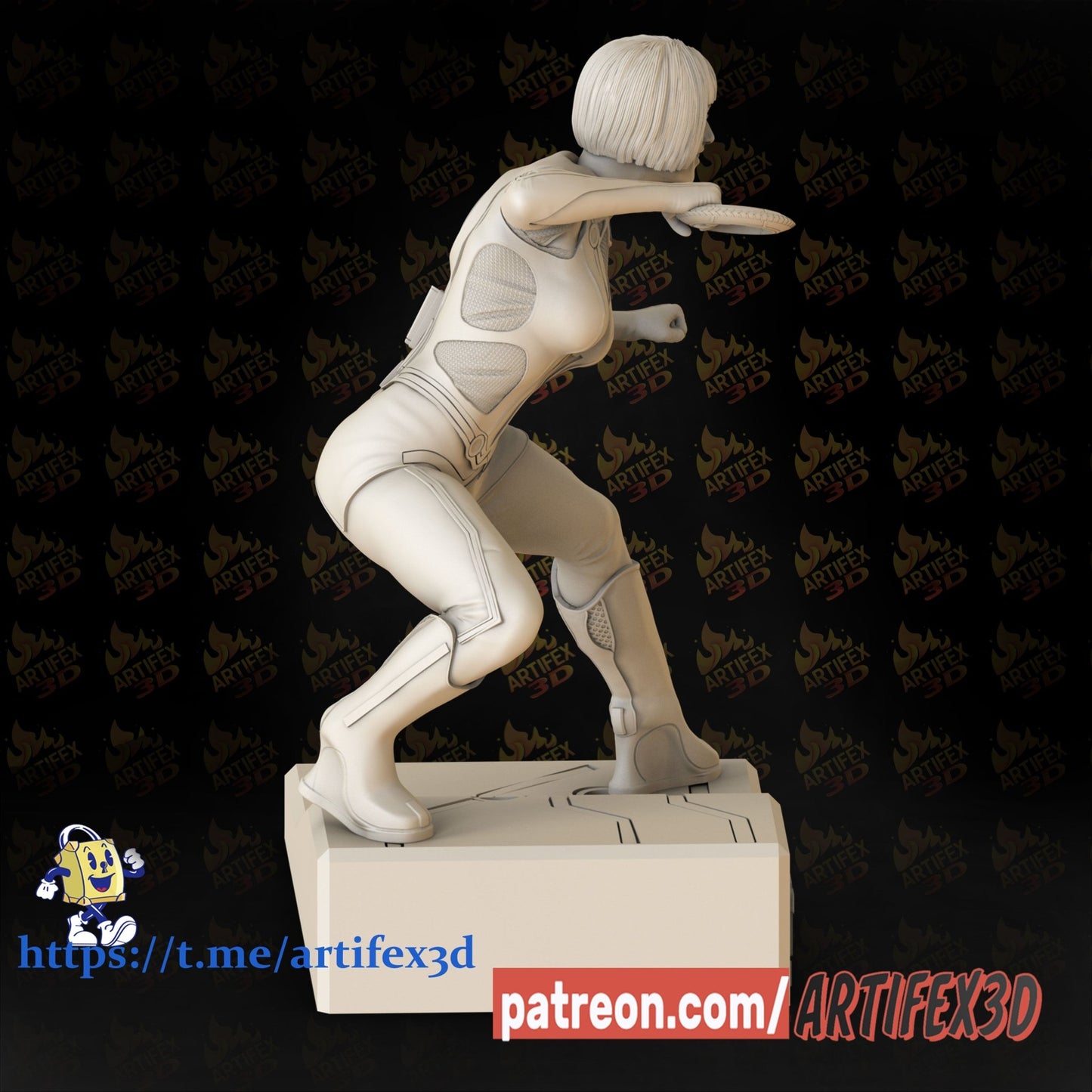 Quorra Tron - Artifex3D - Dark Forge Arts