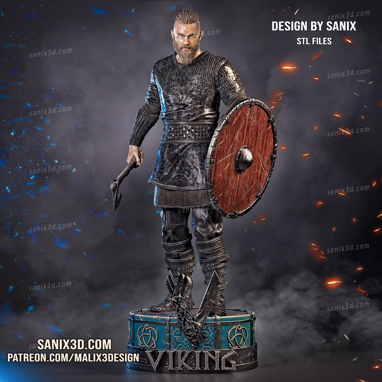 Ragnar Lothbrok - Sanix3D - Dark Forge Arts