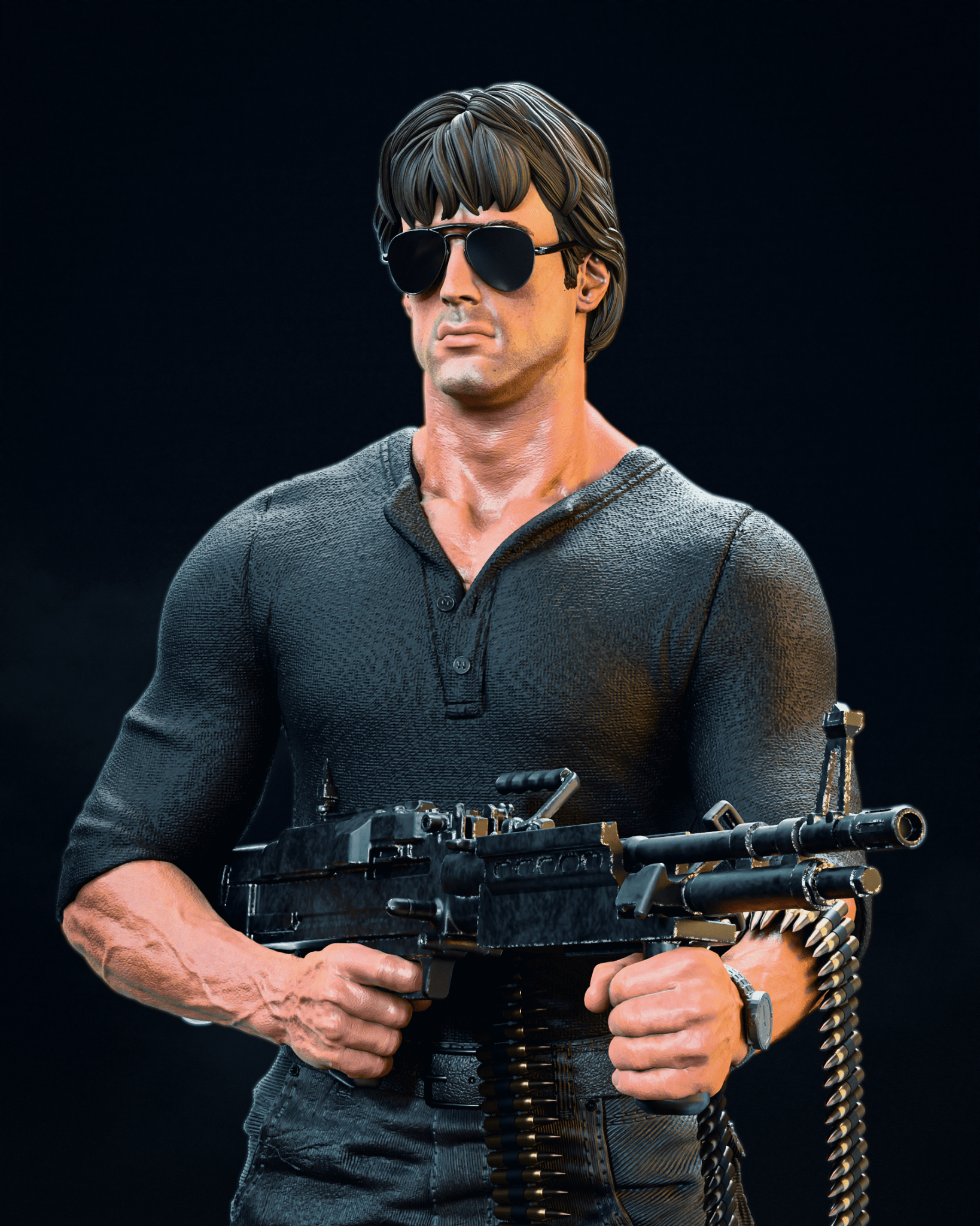 Rambo, Cobra and Hawk - CA 3D Studios - Dark Forge Arts