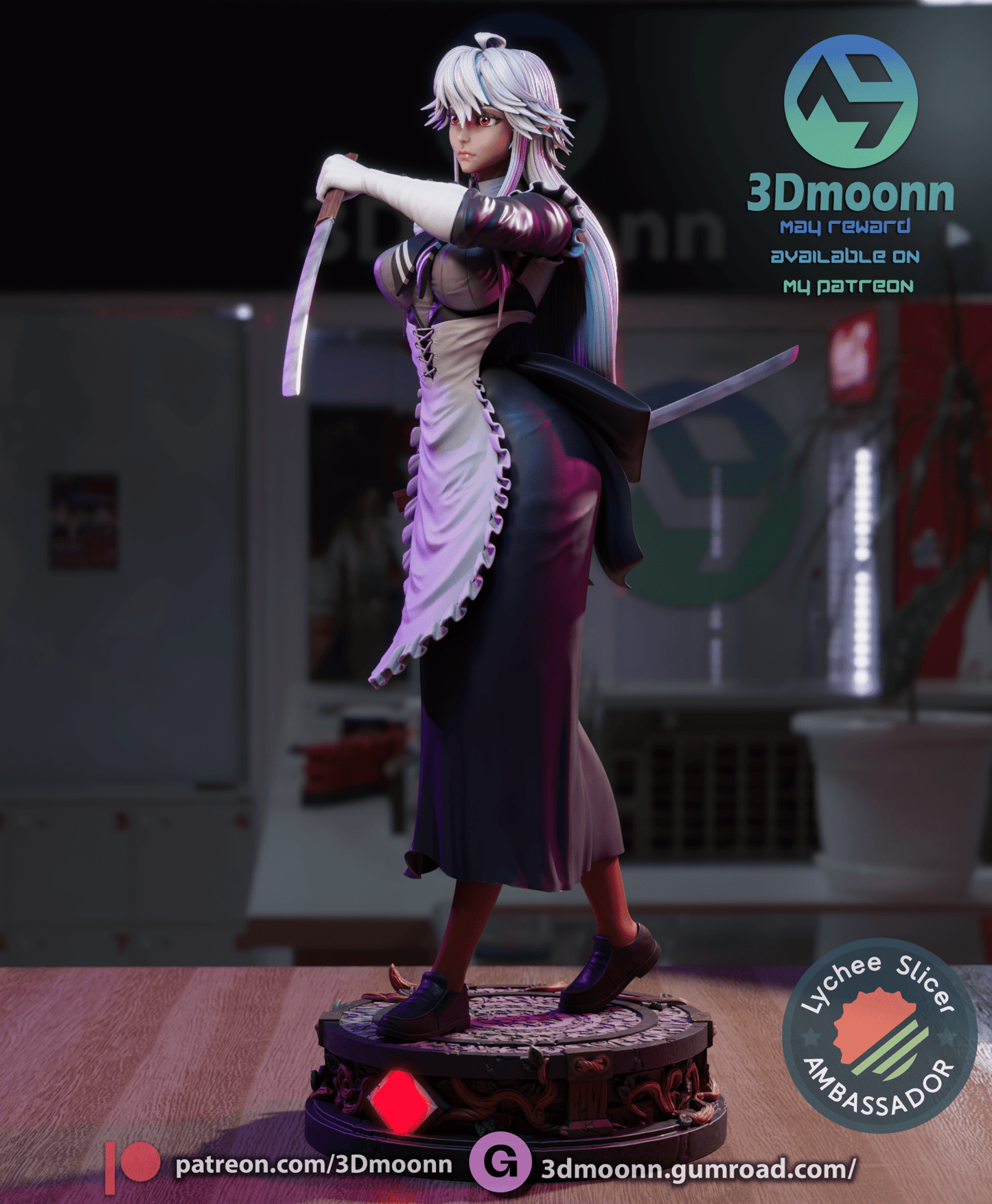 Reanette Elfelt - 3DMoonn - Dark Forge Arts