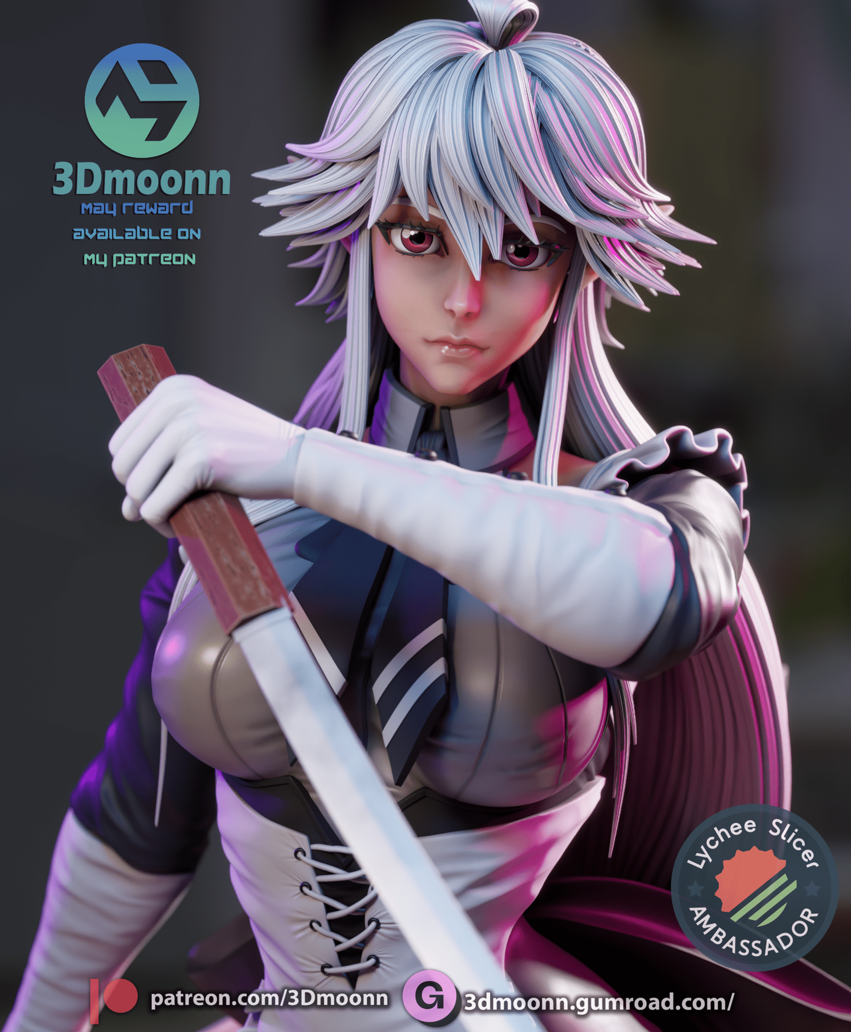 Reanette Elfelt - 3DMoonn - Dark Forge Arts