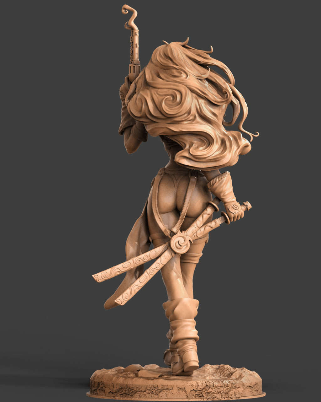 Red Monika - CA 3D Studios - Dark Forge Arts