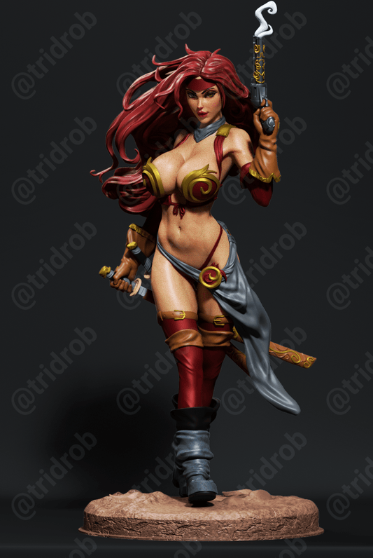 Red Monika - CA 3D Studios - Dark Forge Arts