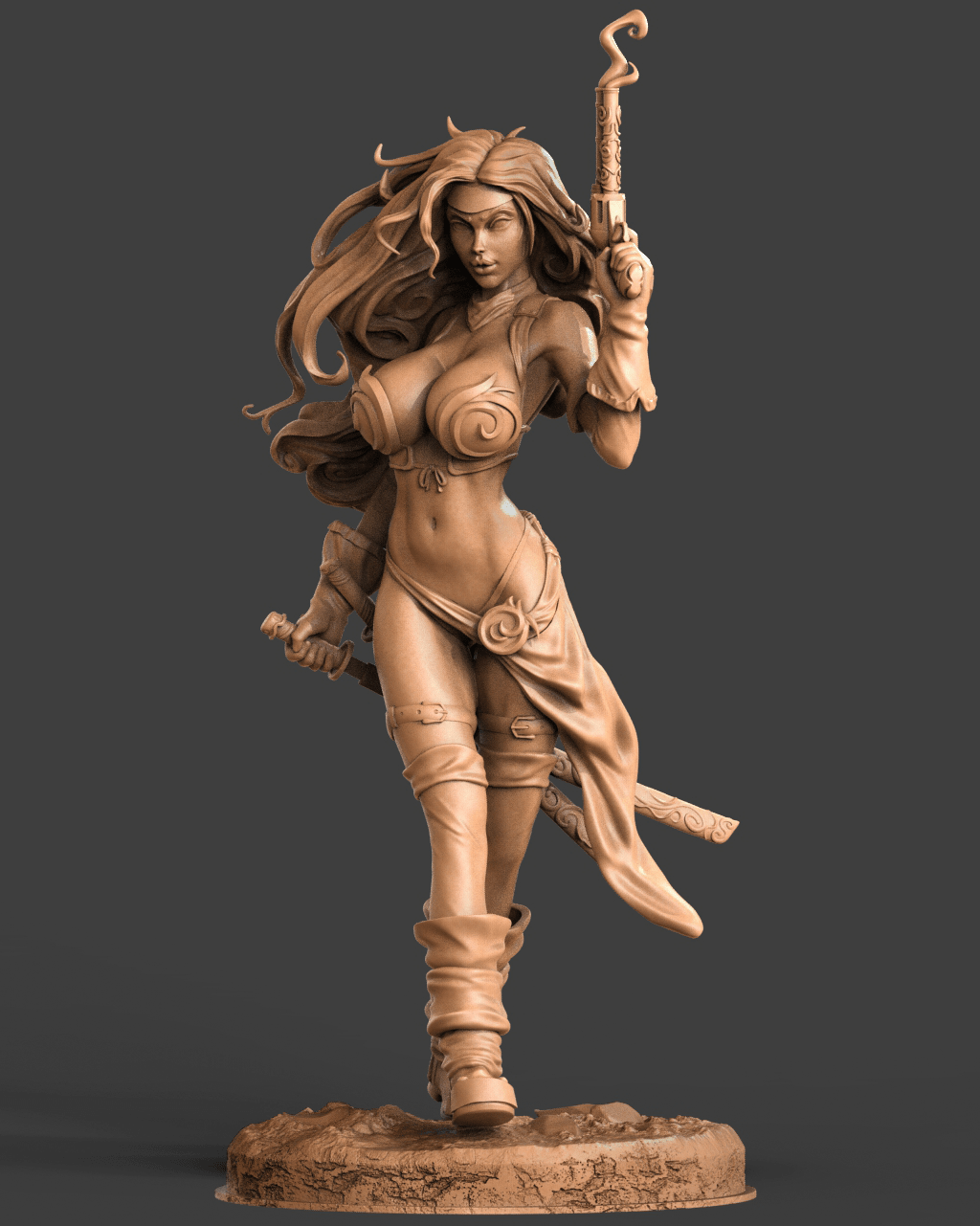 Red Monika - CA 3D Studios - Dark Forge Arts