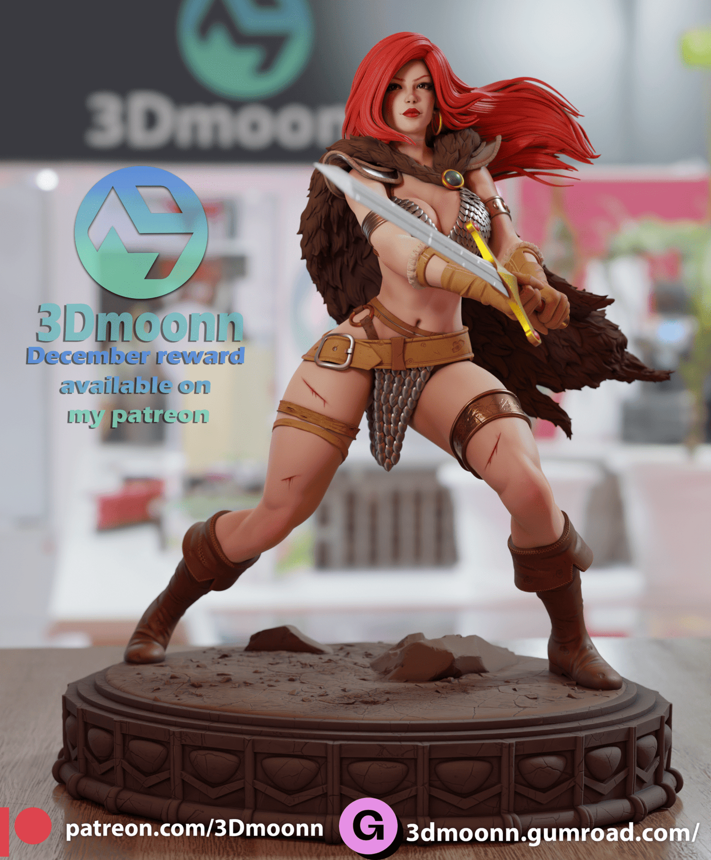 Red Sonja - 3DMoonn - Dark Forge Arts