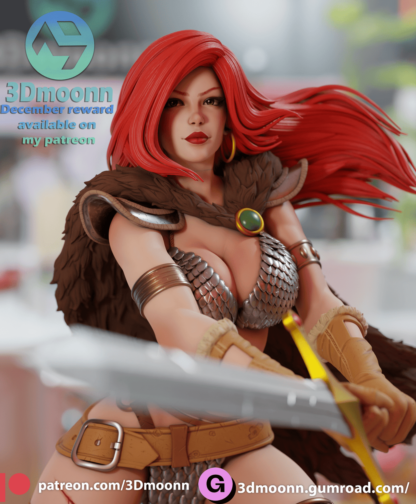 Red Sonja - 3DMoonn - Dark Forge Arts