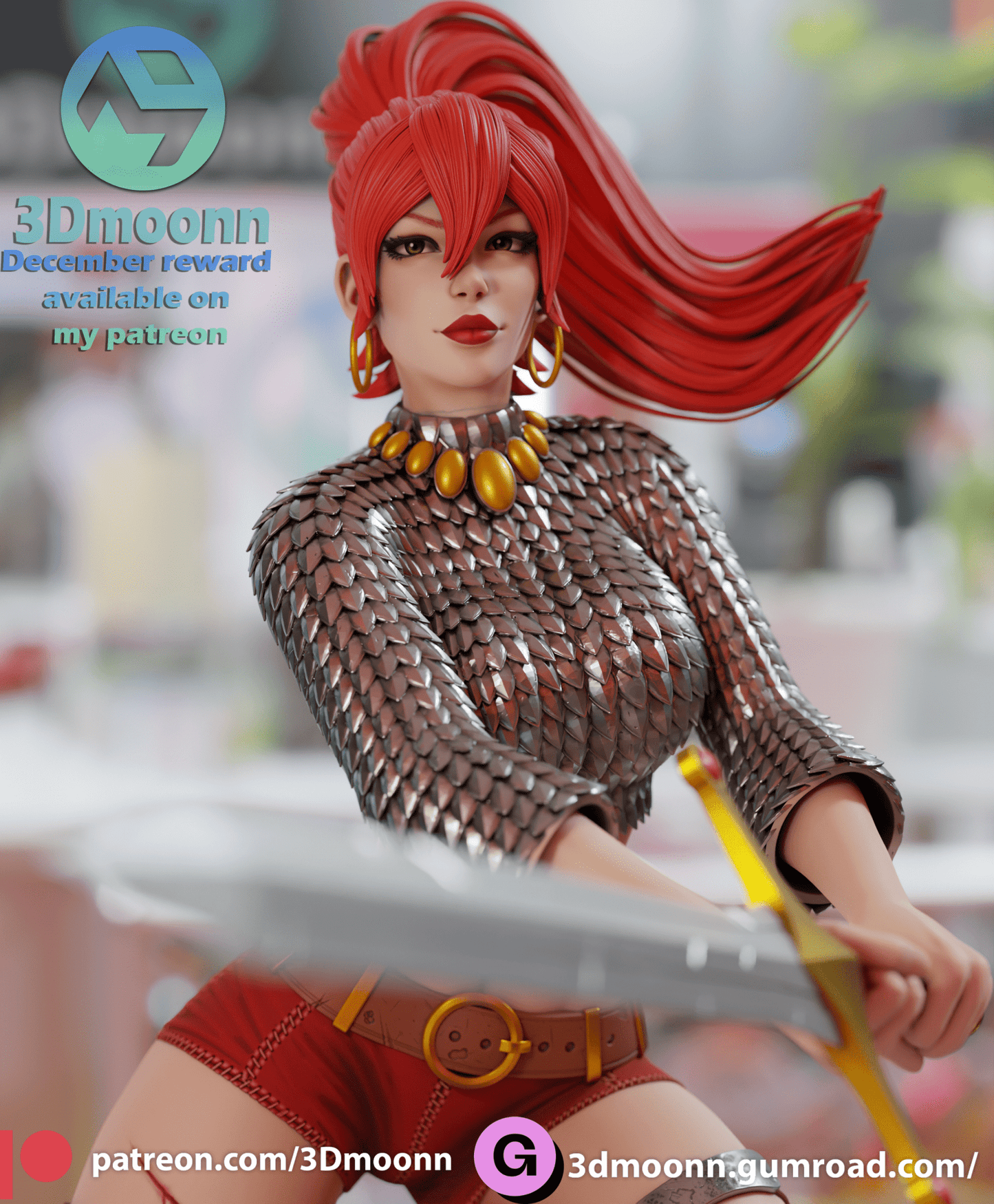 Red Sonja - 3DMoonn - Dark Forge Arts