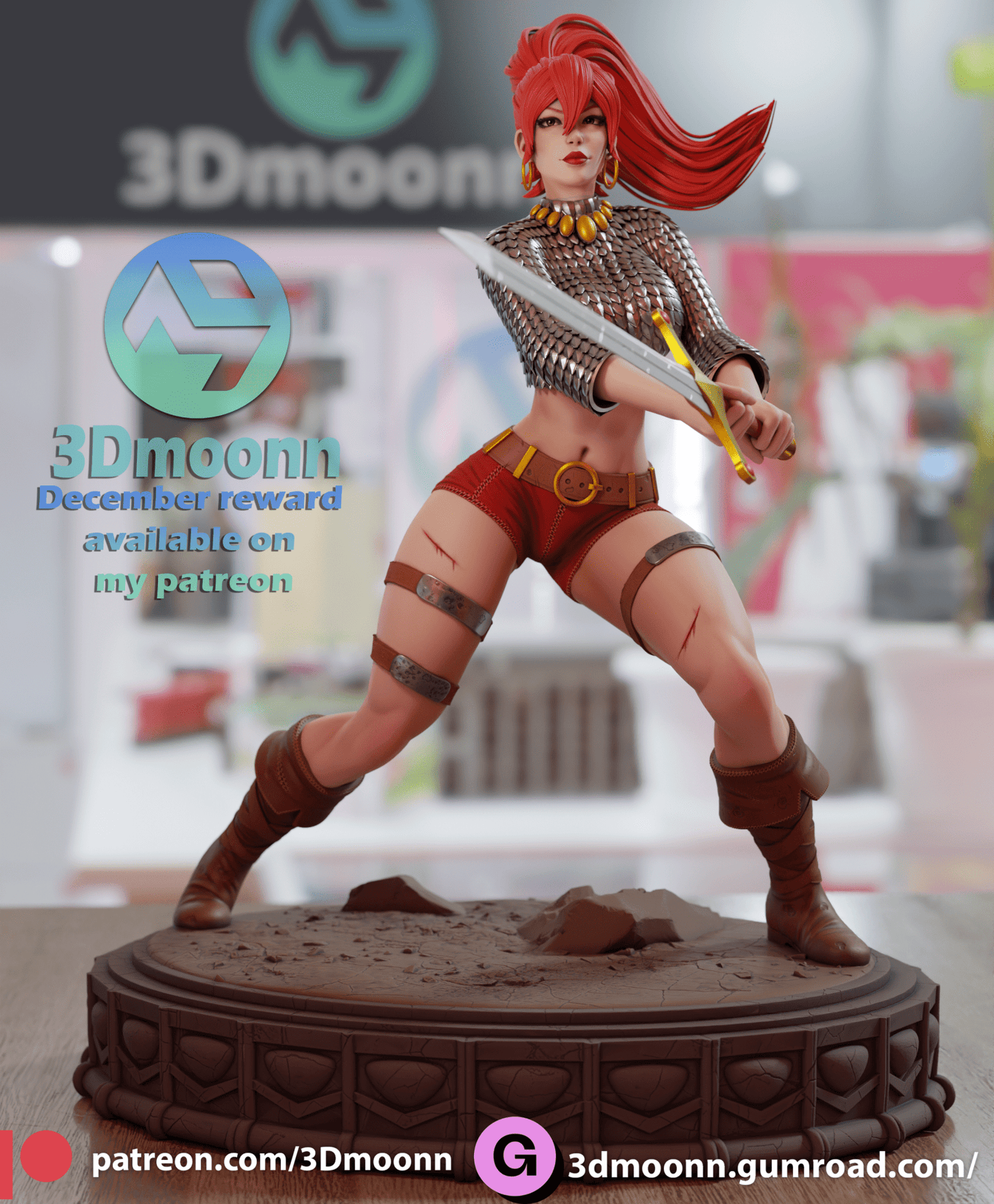Red Sonja - 3DMoonn - Dark Forge Arts