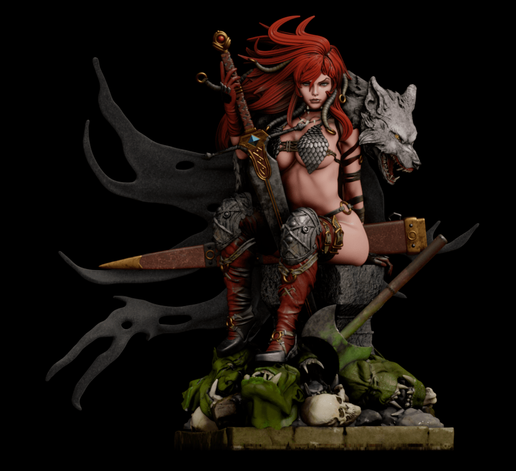 Red Sonja - Abe3D - Dark Forge Arts