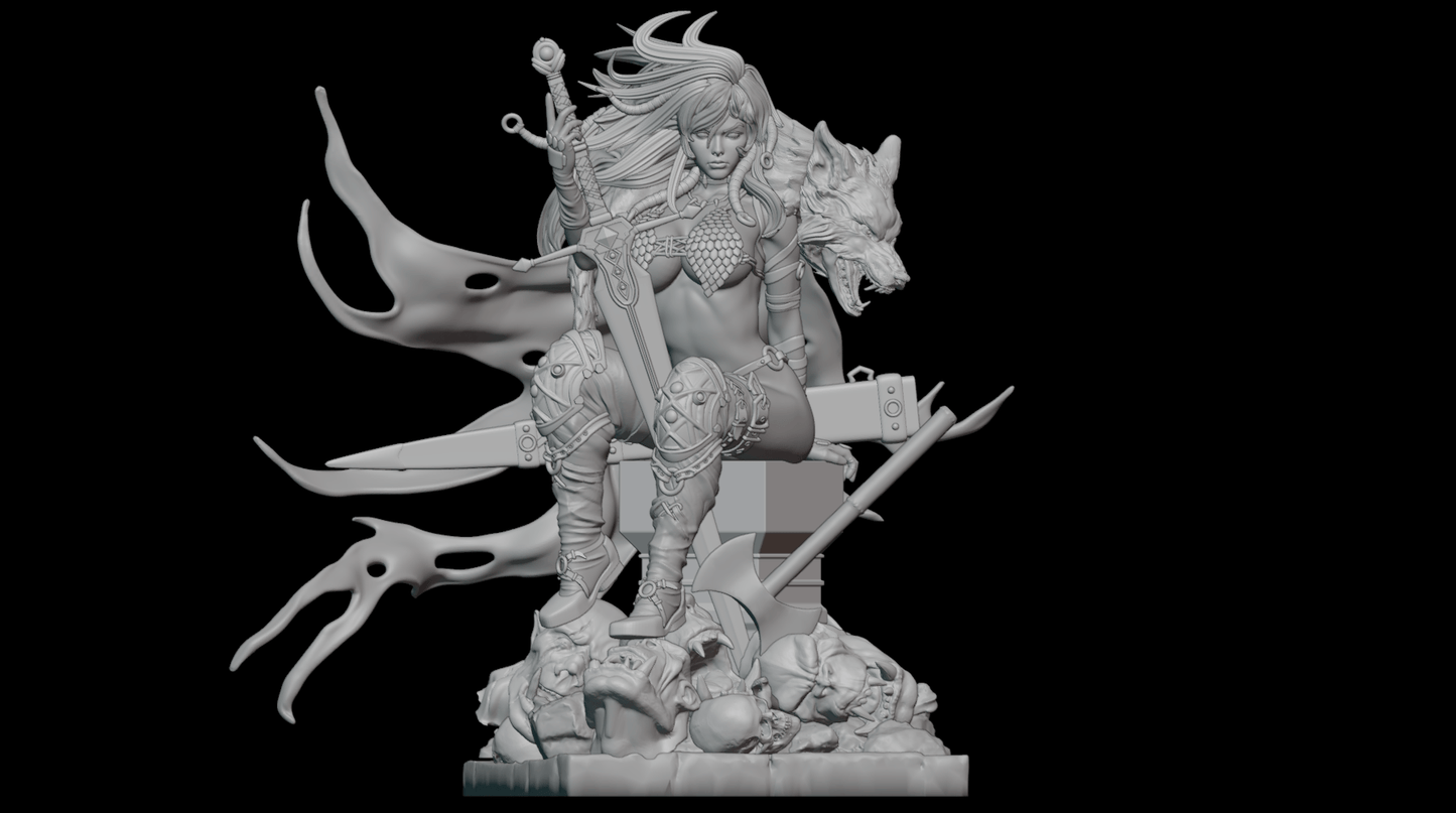Red Sonja - Abe3D - Dark Forge Arts