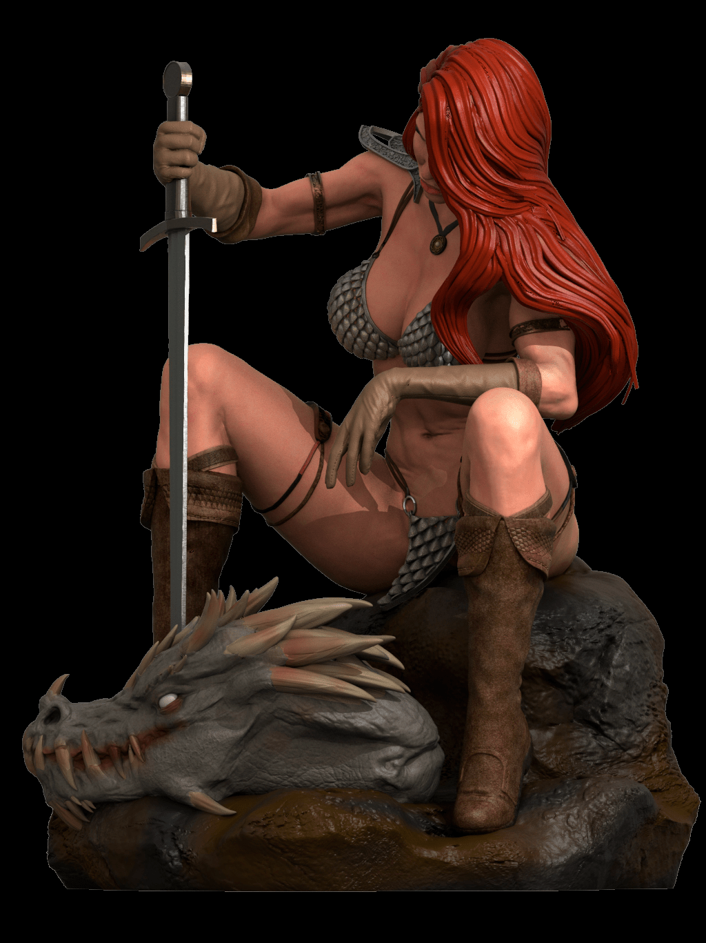 Red Sonja v1 - CA 3D Studios - Dark Forge Arts