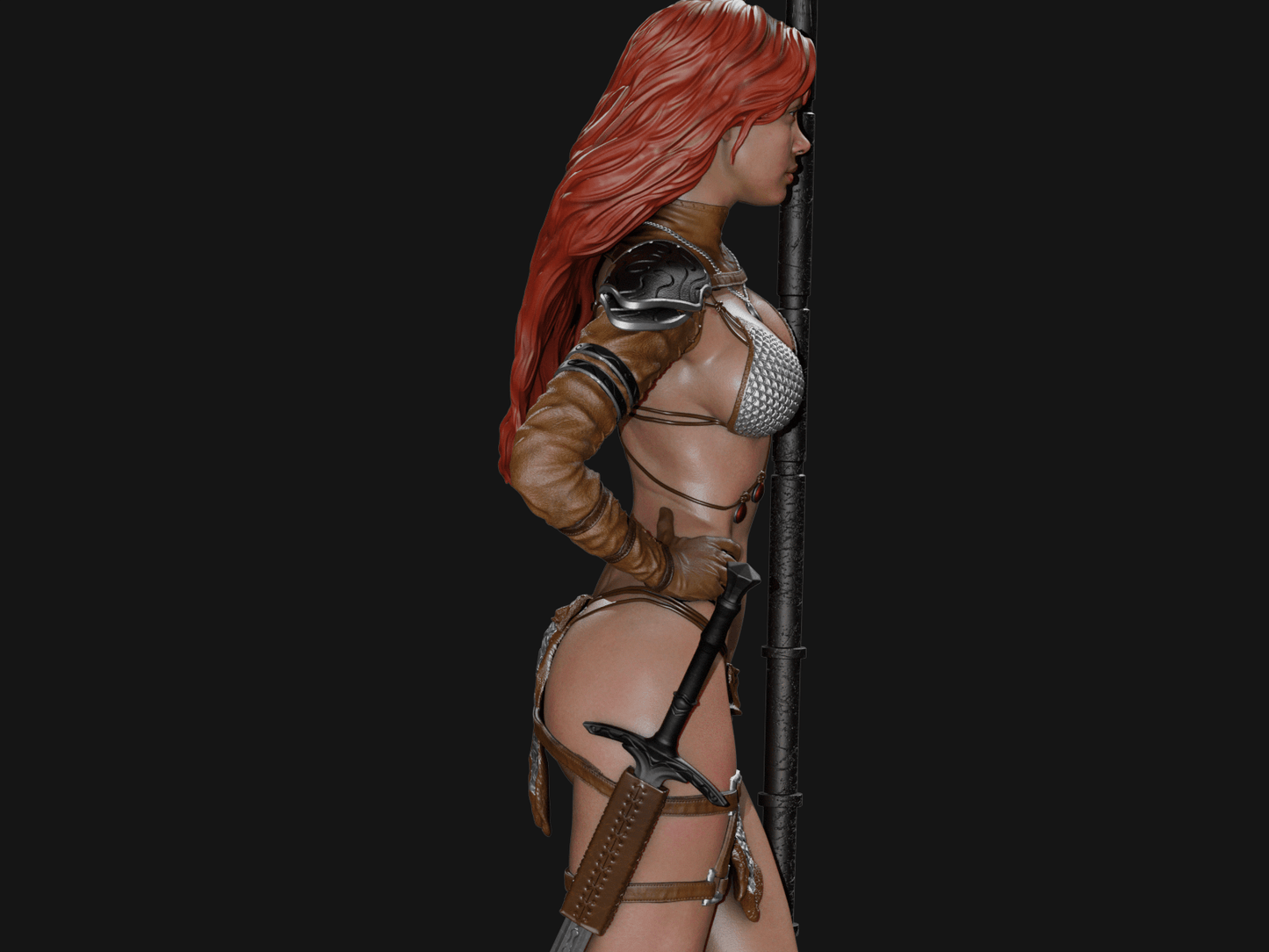 Red Sonja v2 - CA 3D Studios - Dark Forge Arts