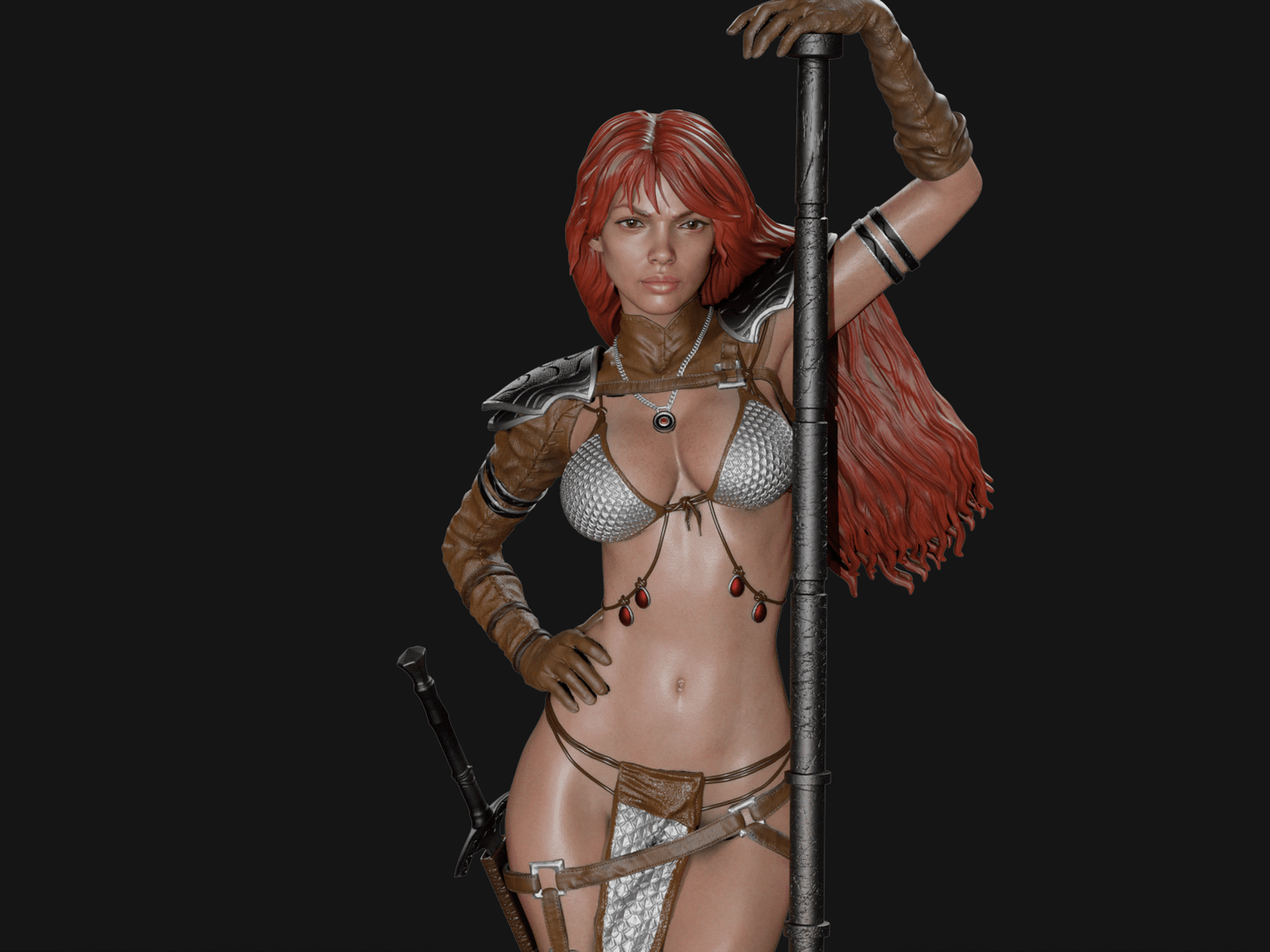 Red Sonja v2 - CA 3D Studios - Dark Forge Arts