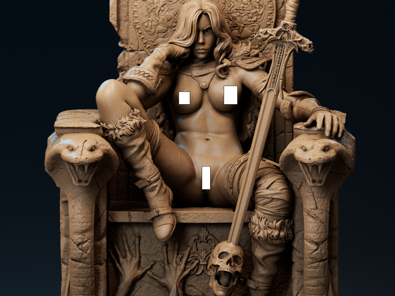 Red Sonja v3 - CA 3D Studios - Dark Forge Arts