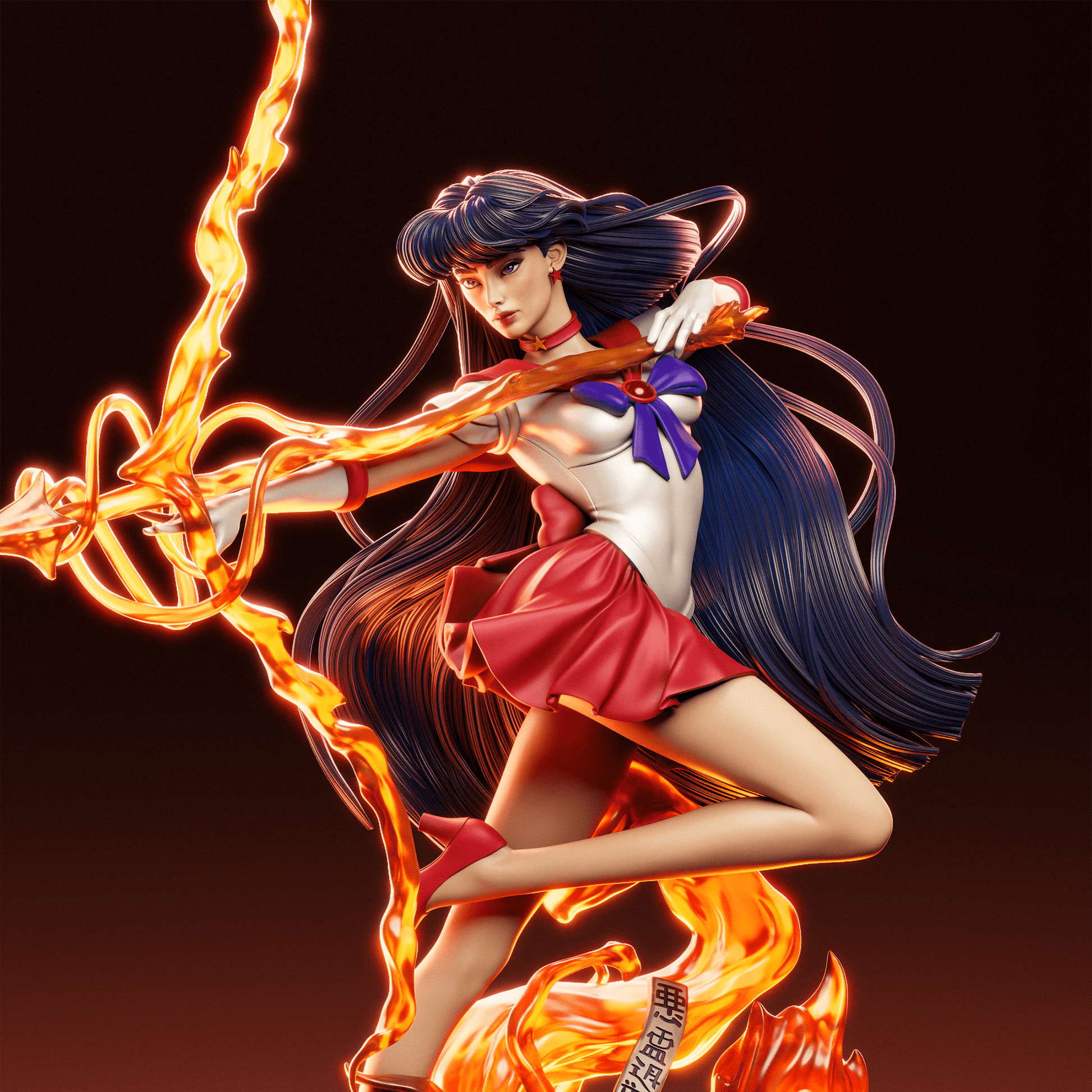 Rei Hino - CA 3D Studios - Dark Forge Arts