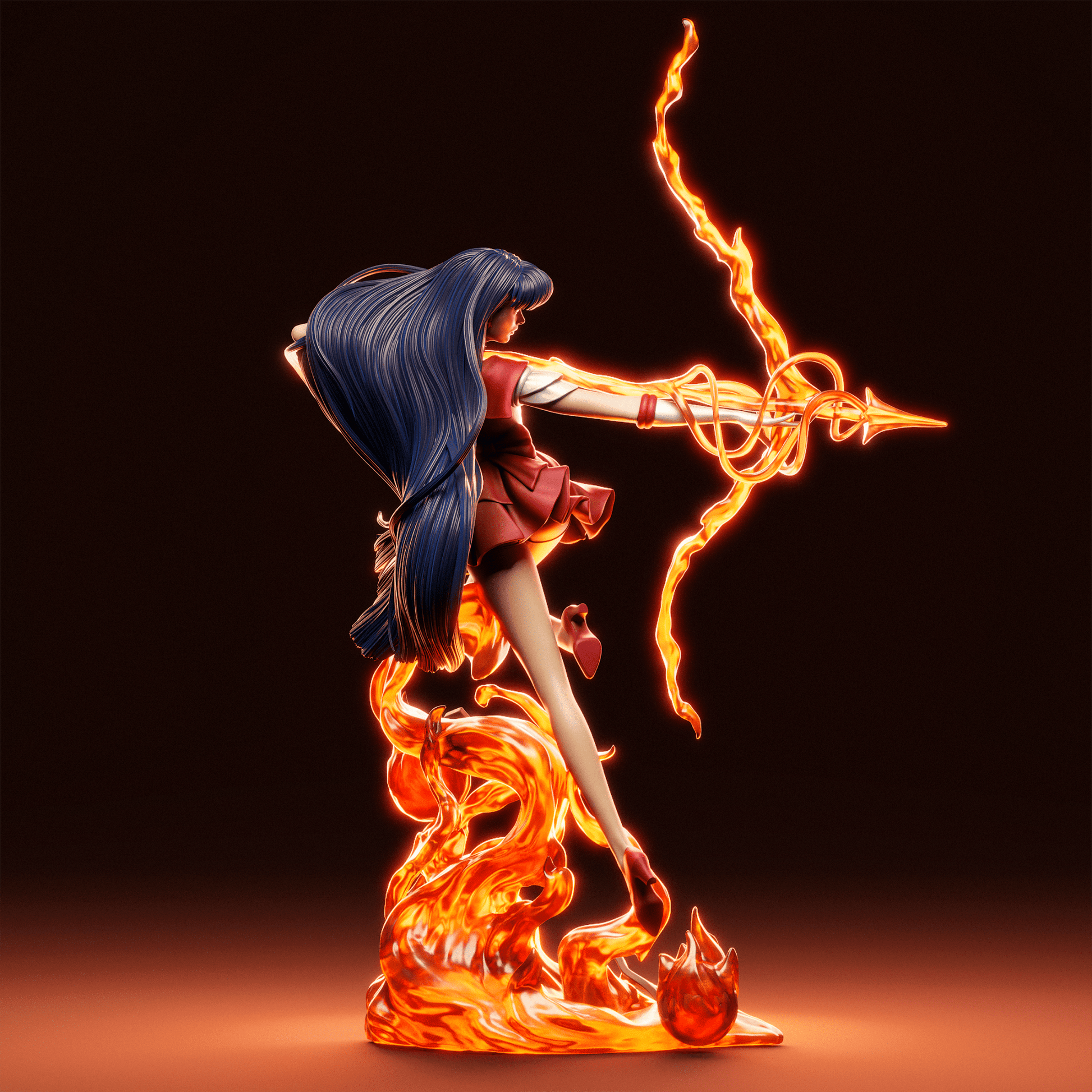 Rei Hino - CA 3D Studios - Dark Forge Arts