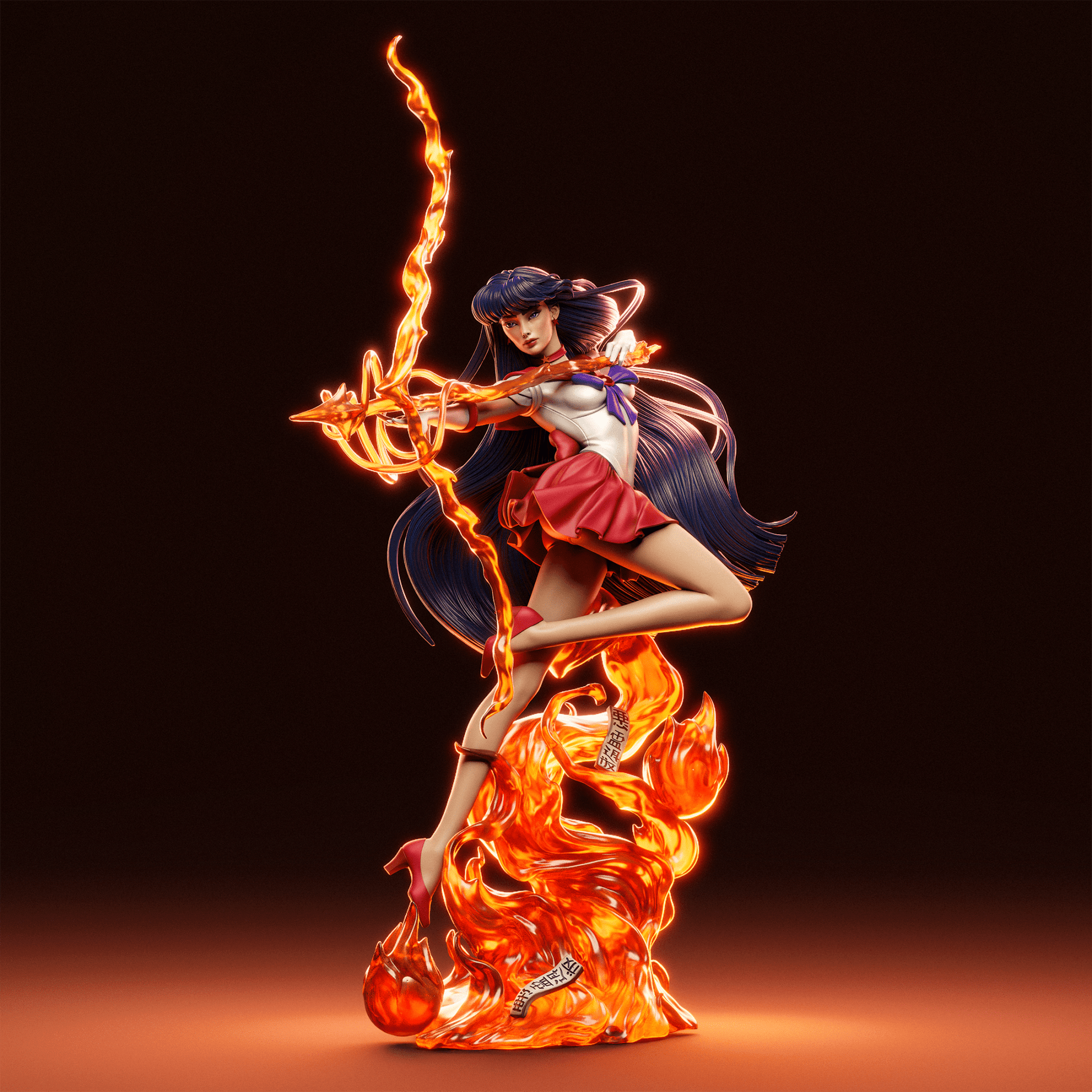 Rei Hino - CA 3D Studios - Dark Forge Arts
