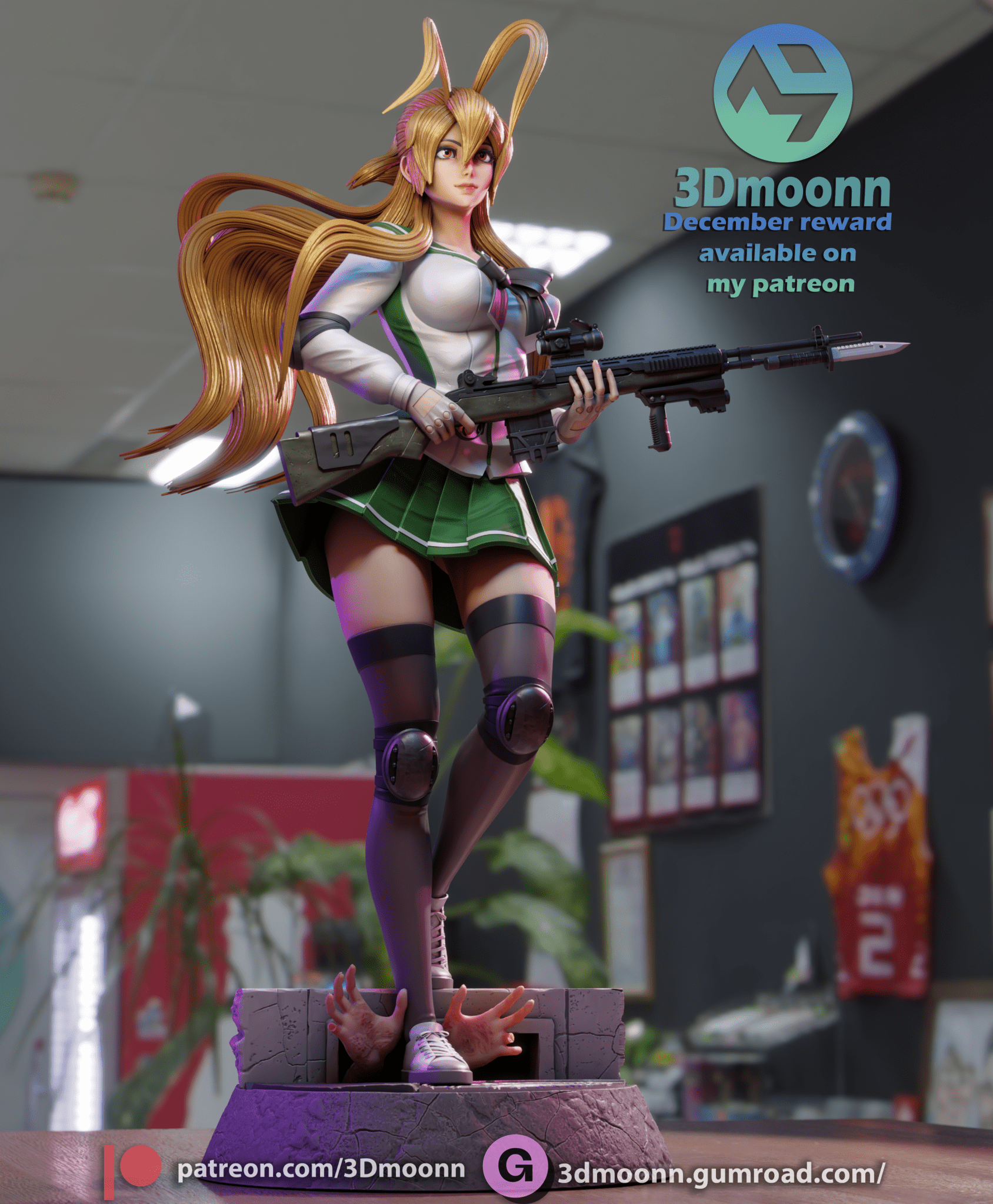 Rei Miyamoto - 3DMoonn - Dark Forge Arts