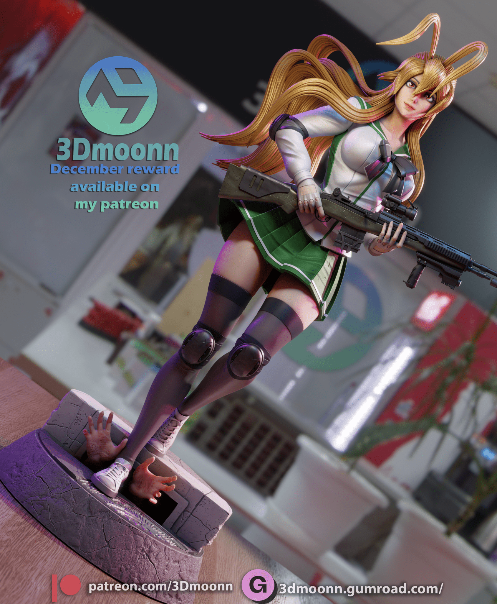 Rei Miyamoto - 3DMoonn - Dark Forge Arts