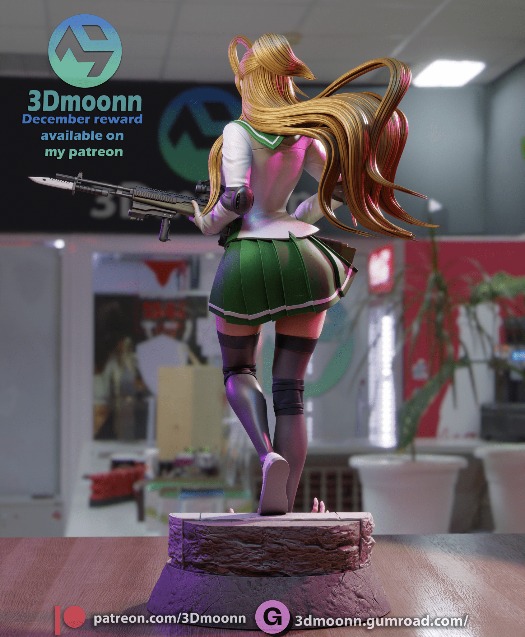 Rei Miyamoto - 3DMoonn - Dark Forge Arts