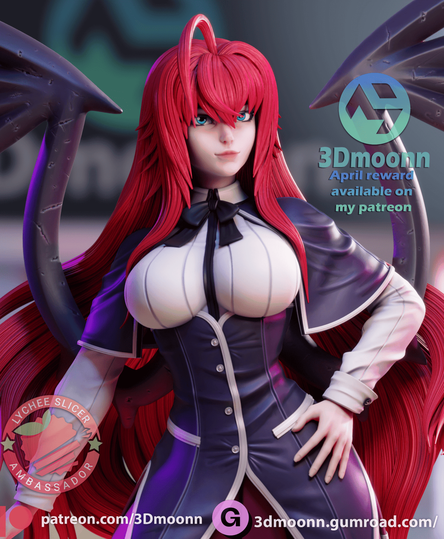 Rias - 3DMoonn - Dark Forge Arts