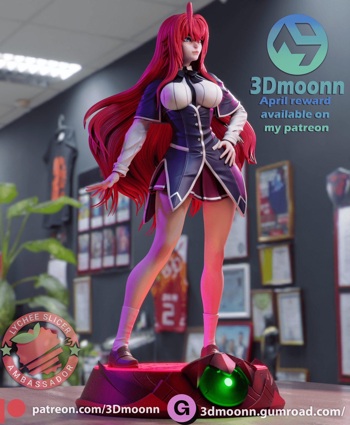 Rias - 3DMoonn - Dark Forge Arts