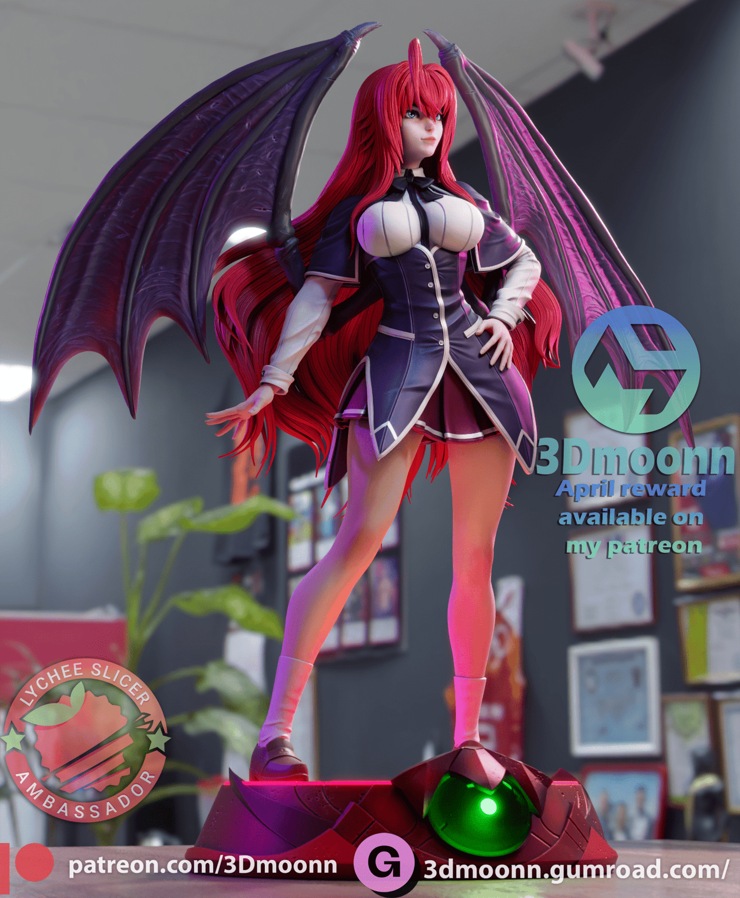 Rias - 3DMoonn - Dark Forge Arts